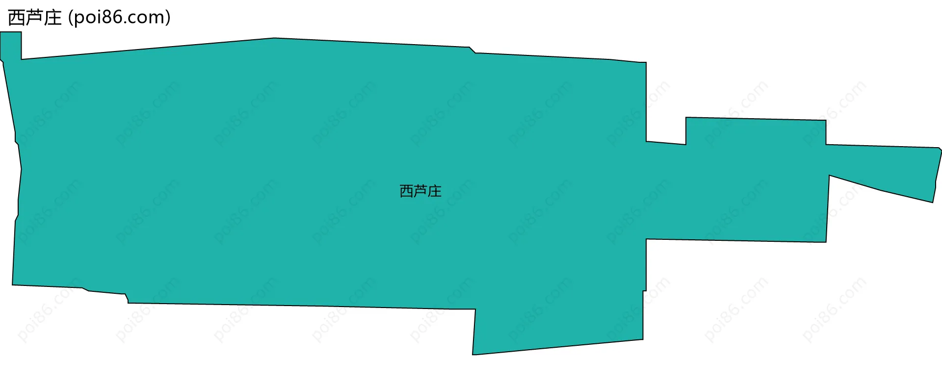 西芦庄边界地图