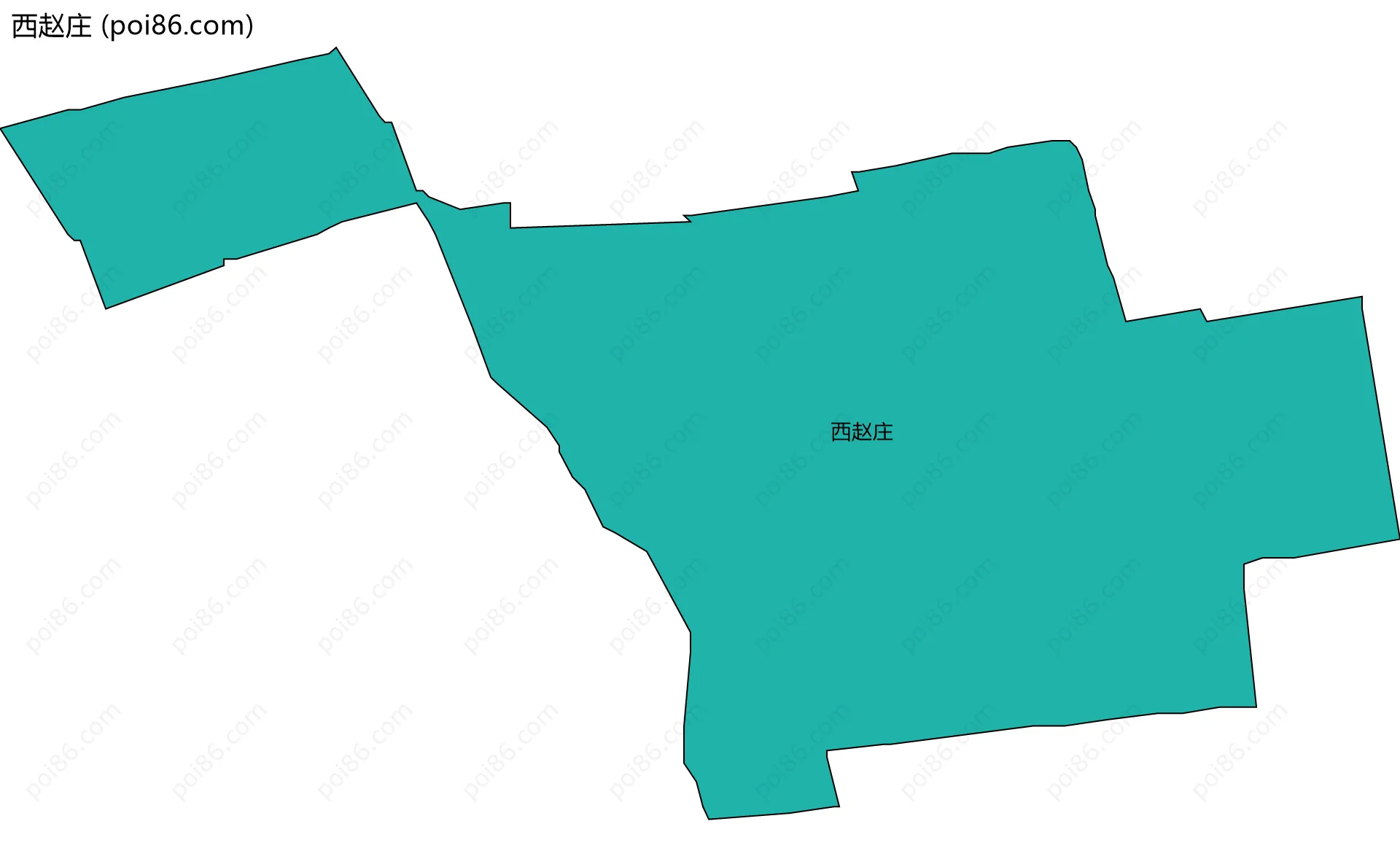 西赵庄边界地图