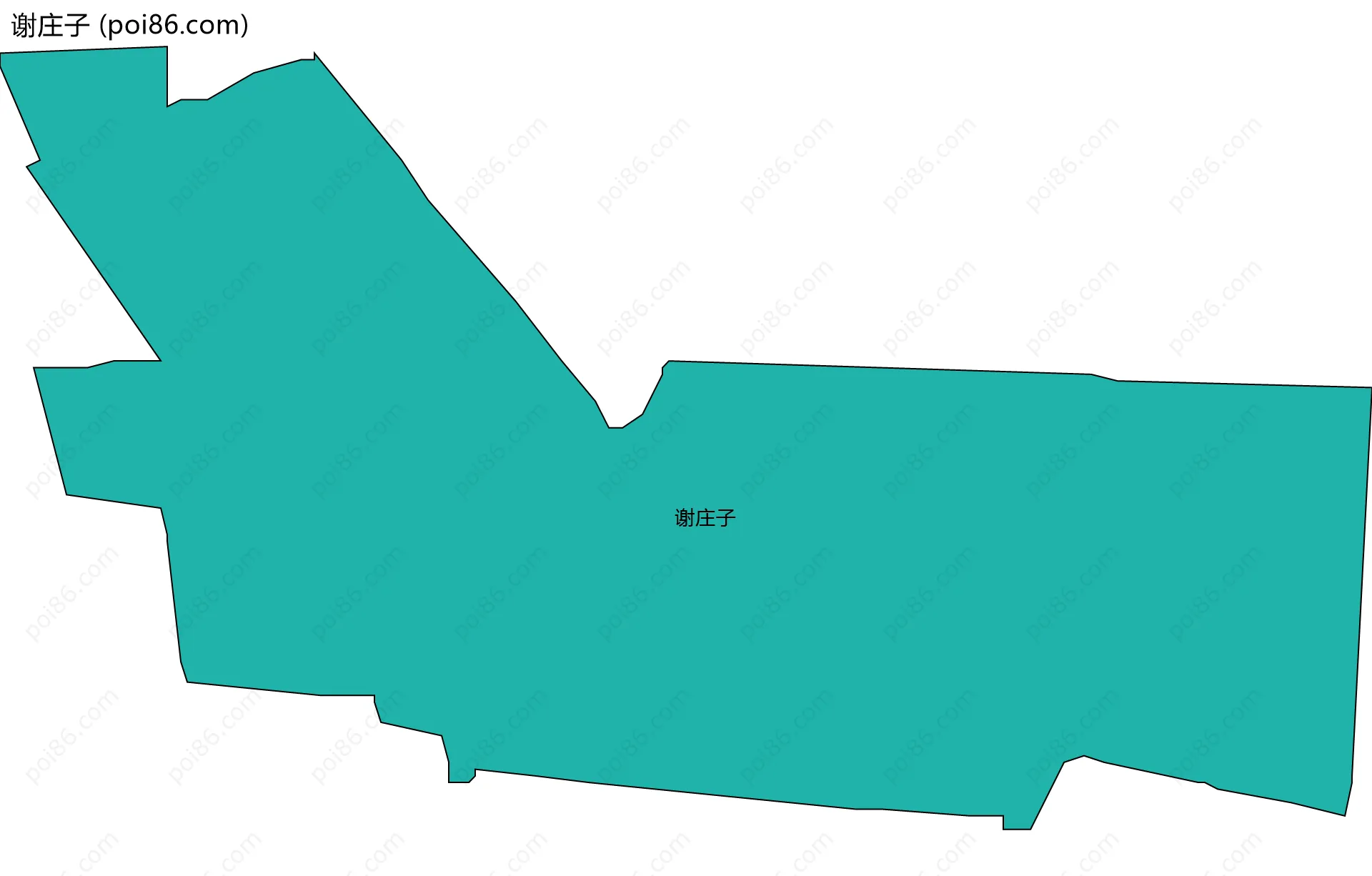谢庄子边界地图