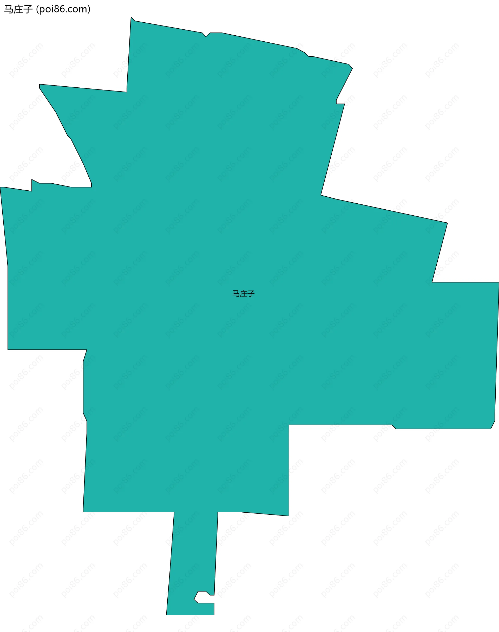 马庄子边界地图