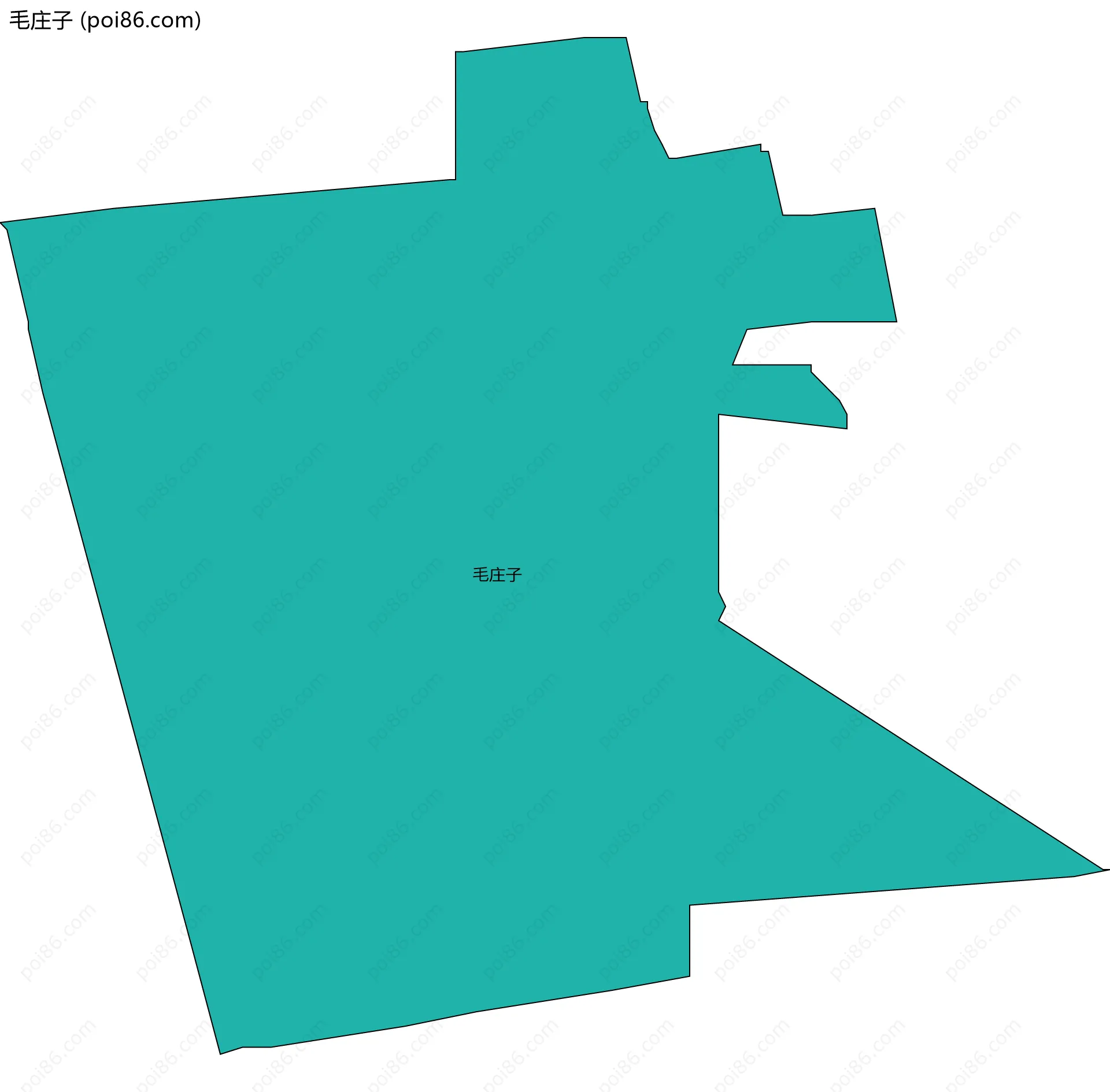 毛庄子边界地图