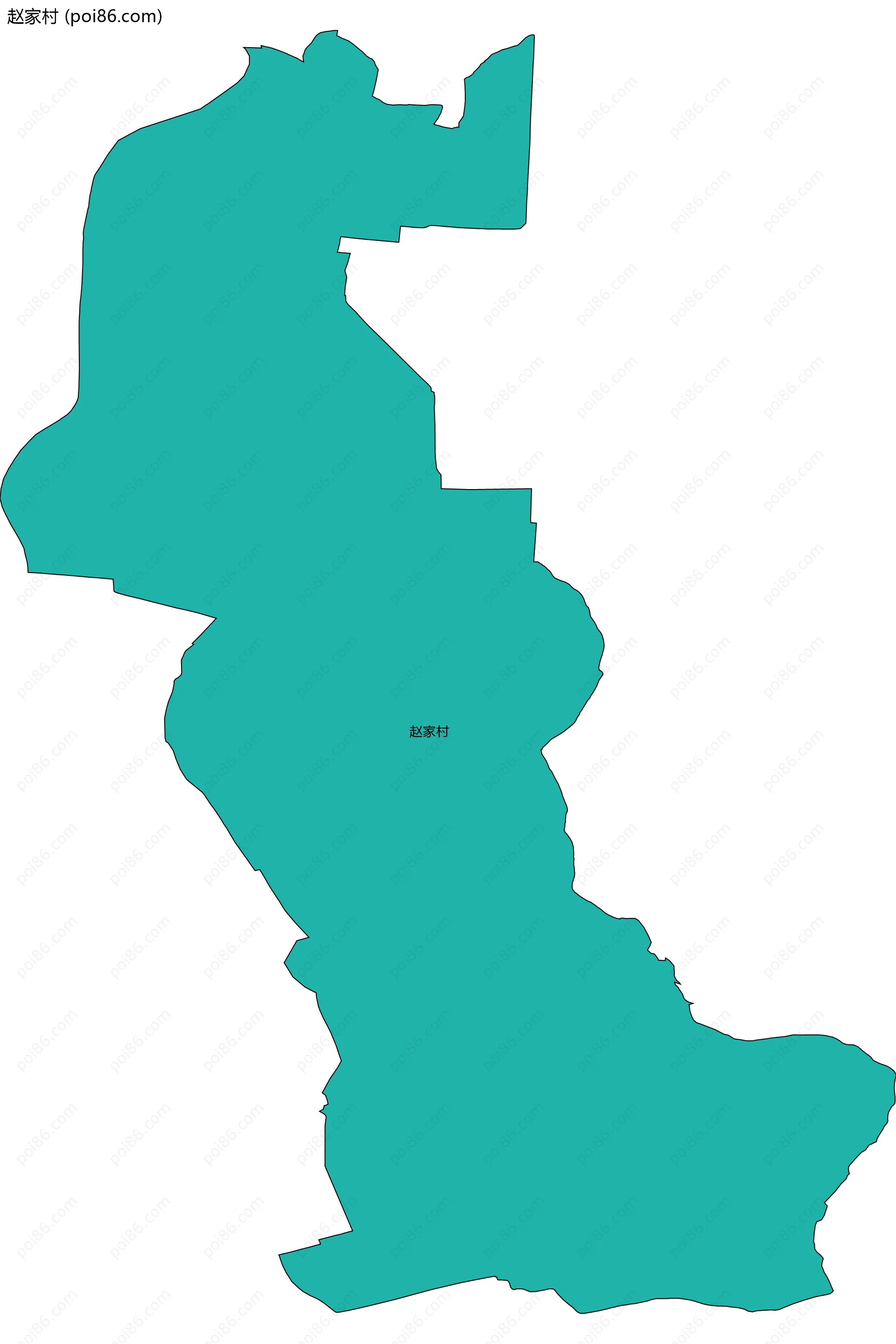 赵家村边界地图
