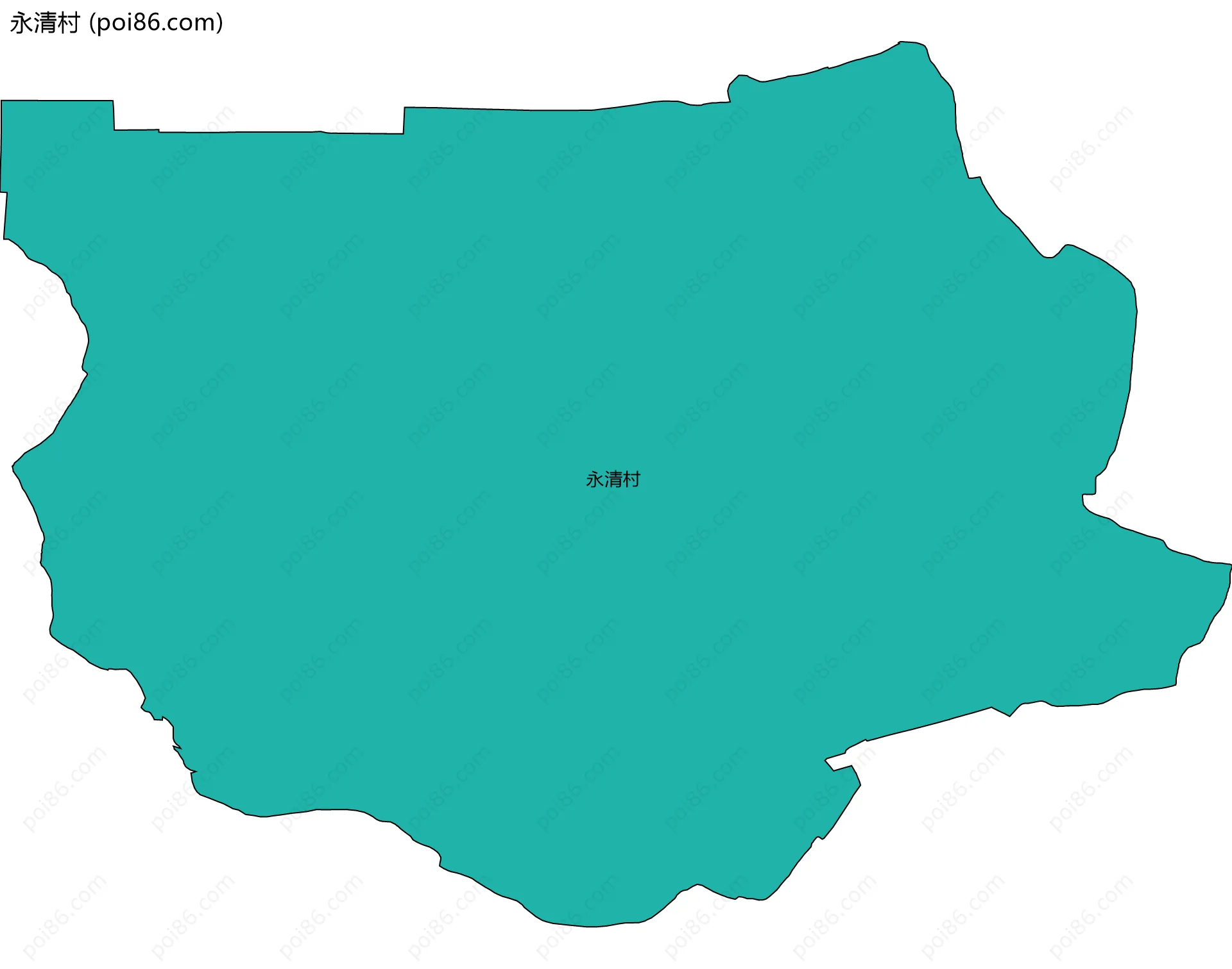 永清村边界地图