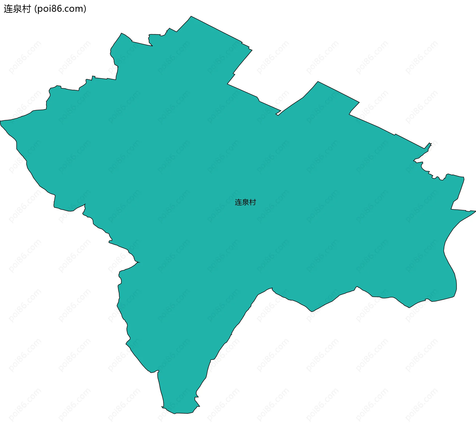 连泉村边界地图