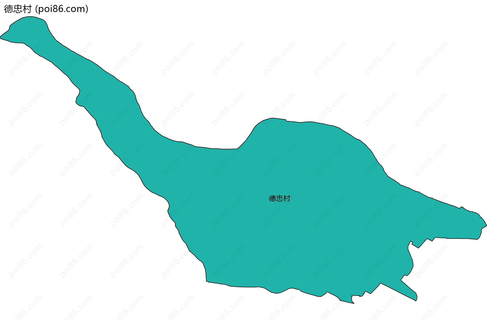 德忠村边界地图