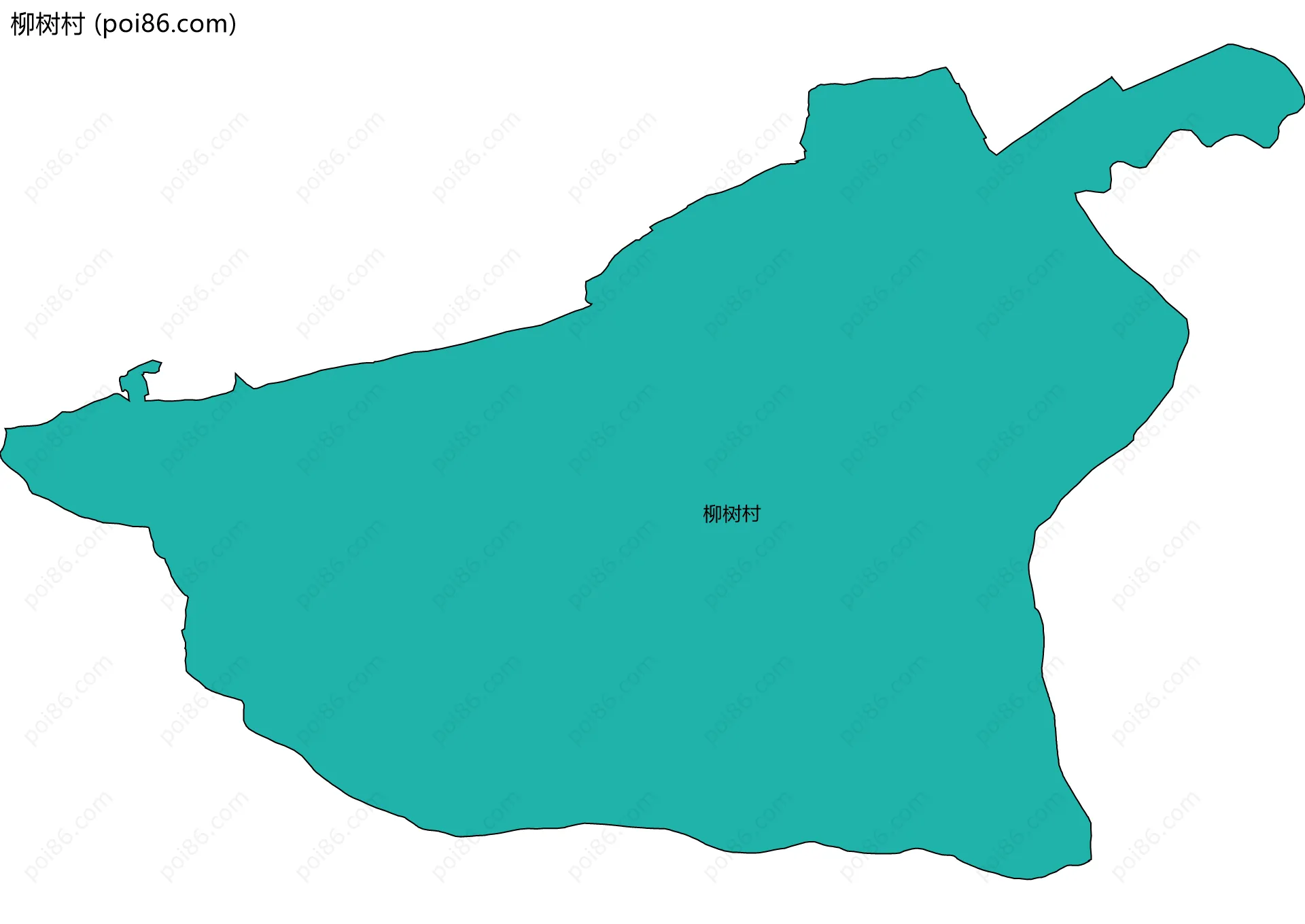 柳树村边界地图