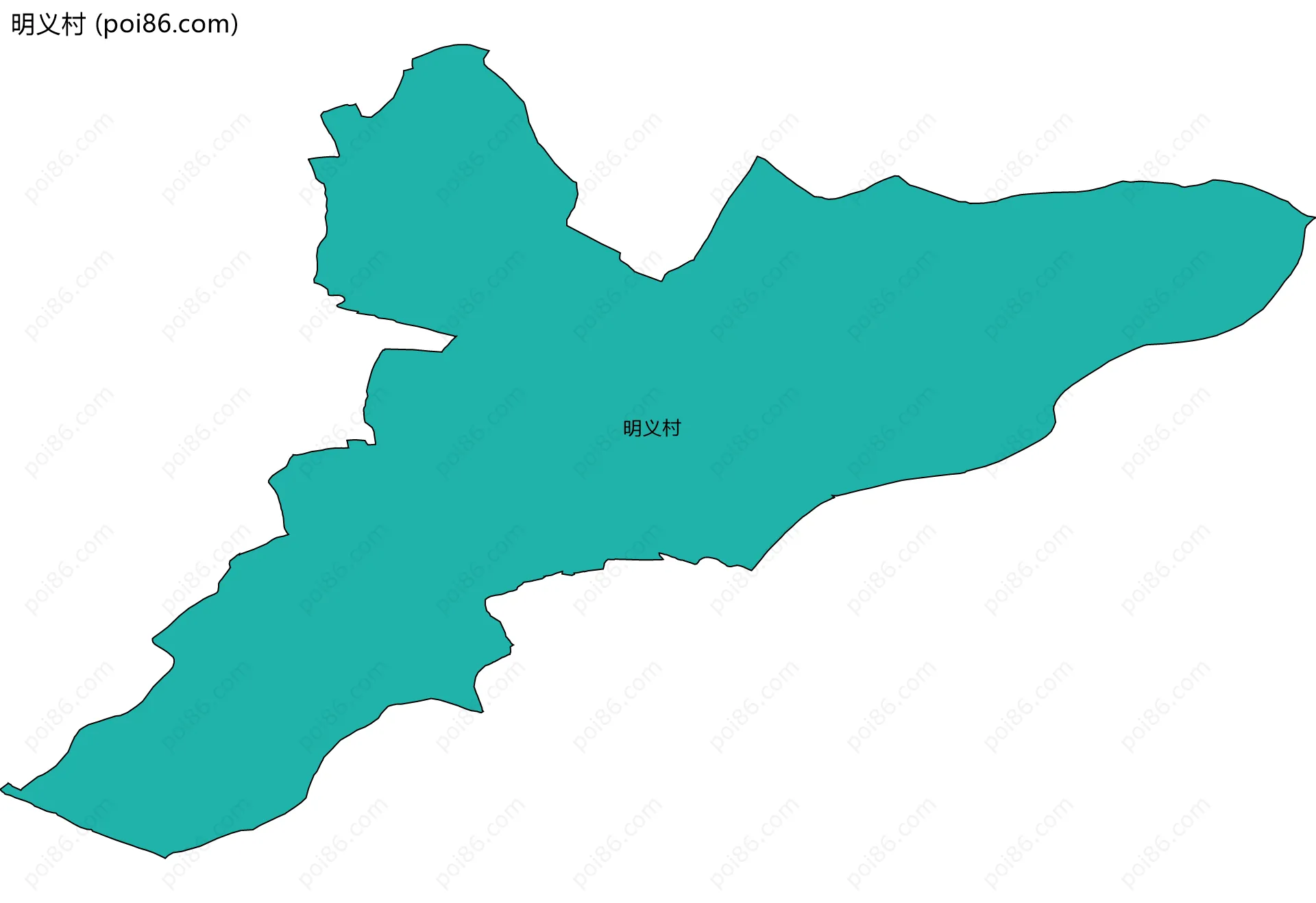 明义村边界地图