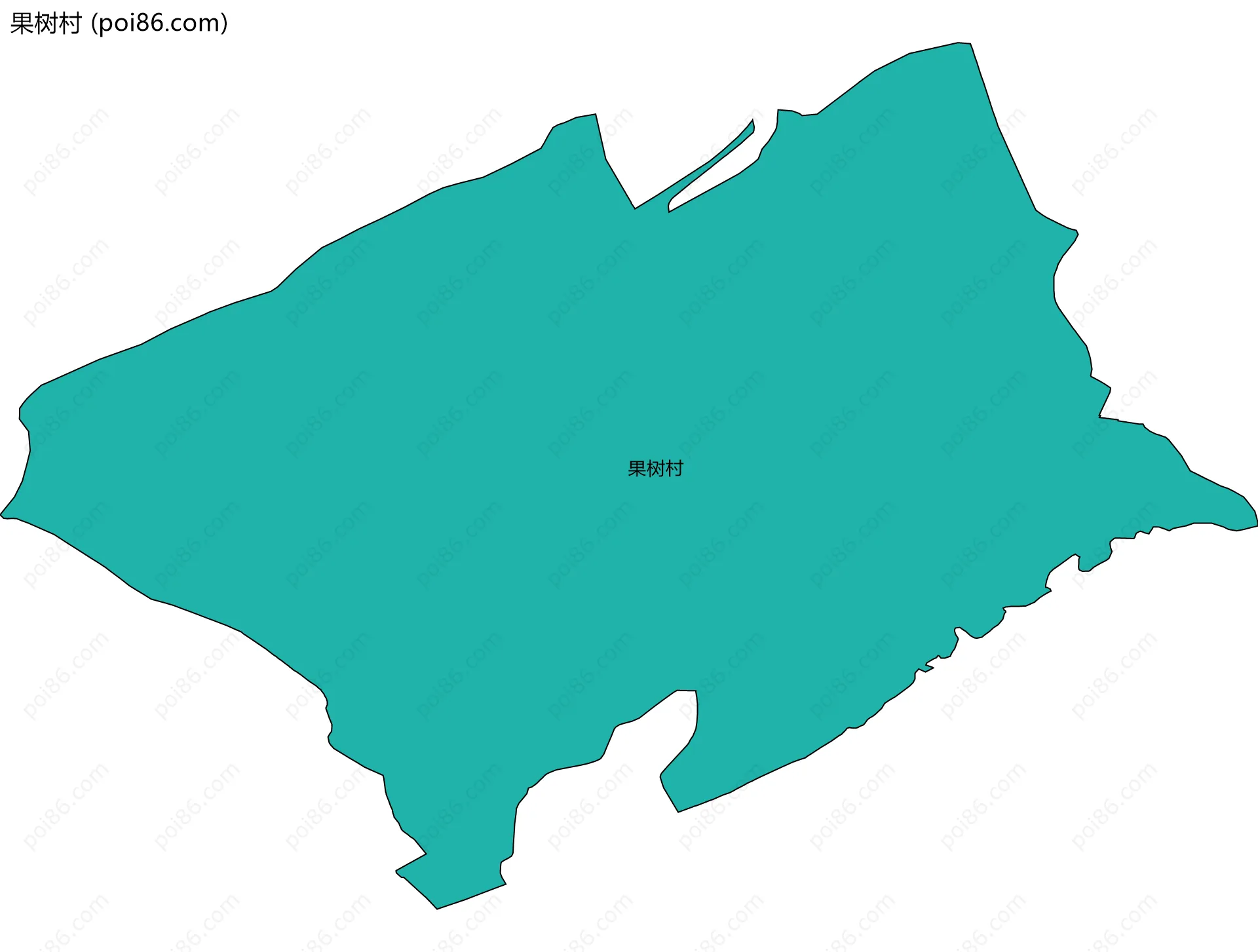 果树村边界地图