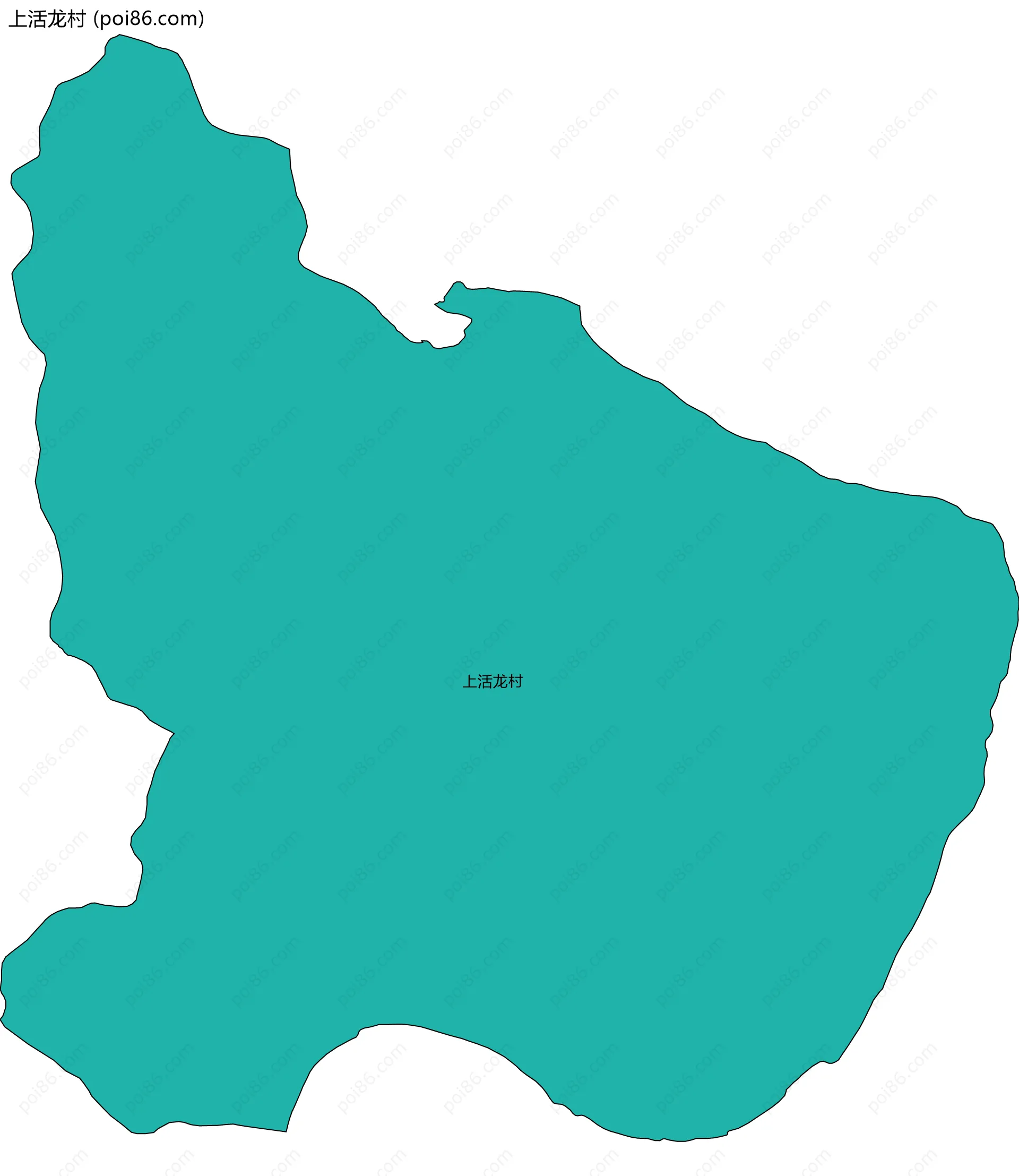 上活龙村边界地图