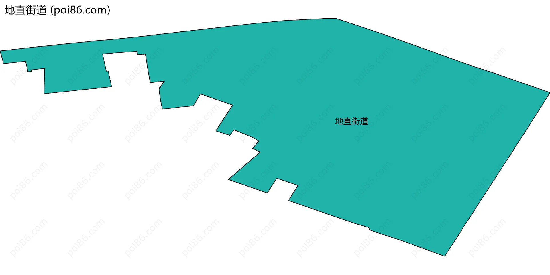 地直街道边界地图