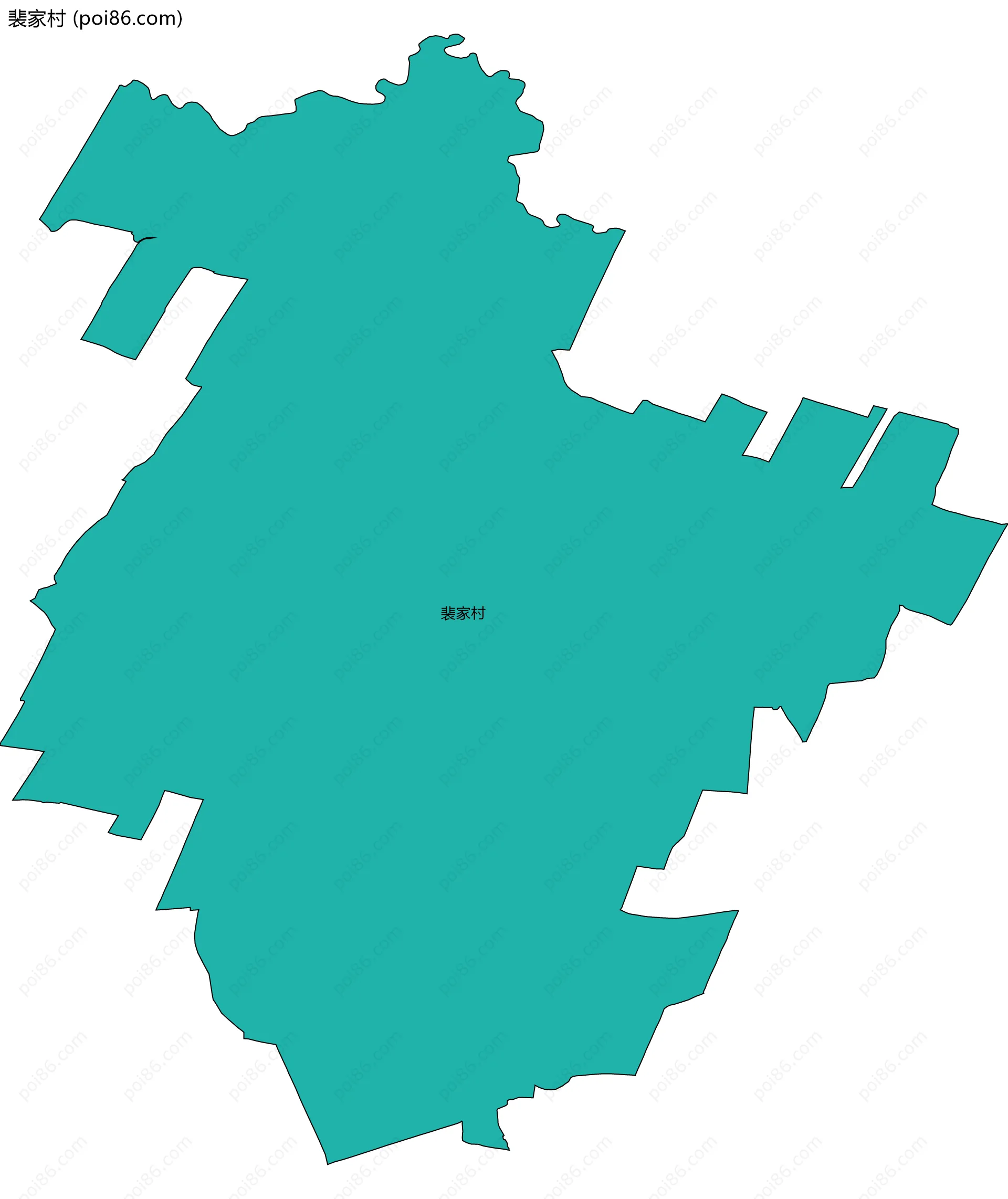 裴家村边界地图