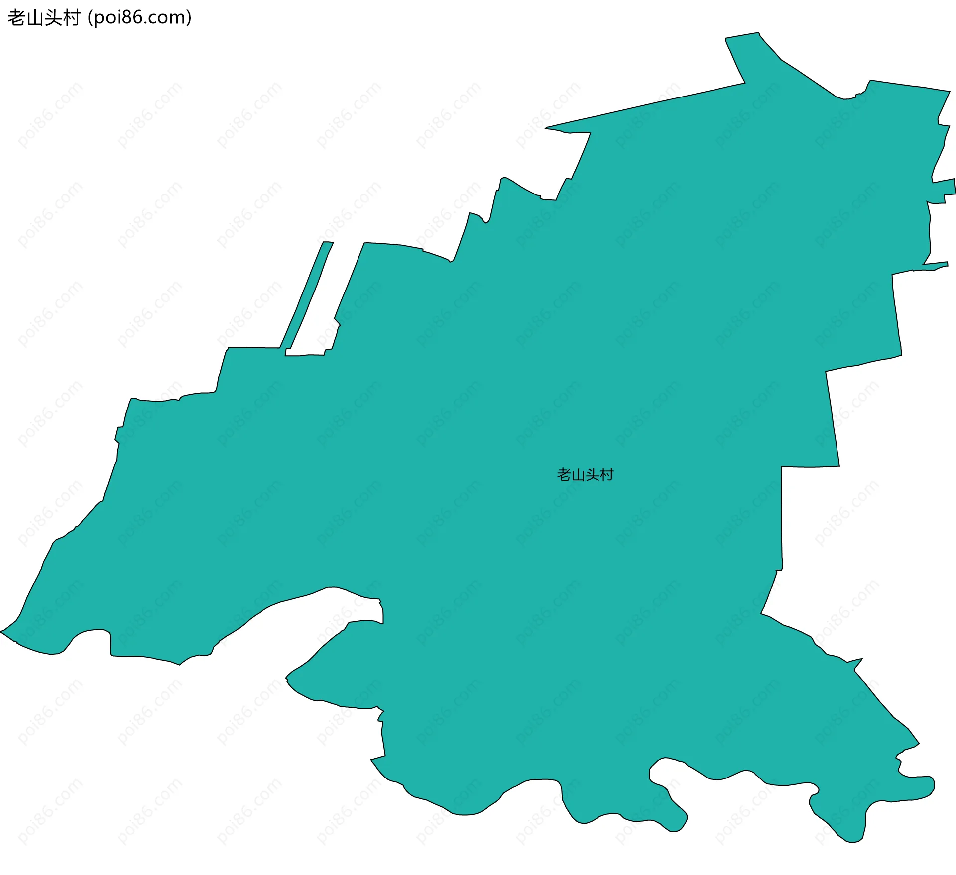 老山头村边界地图