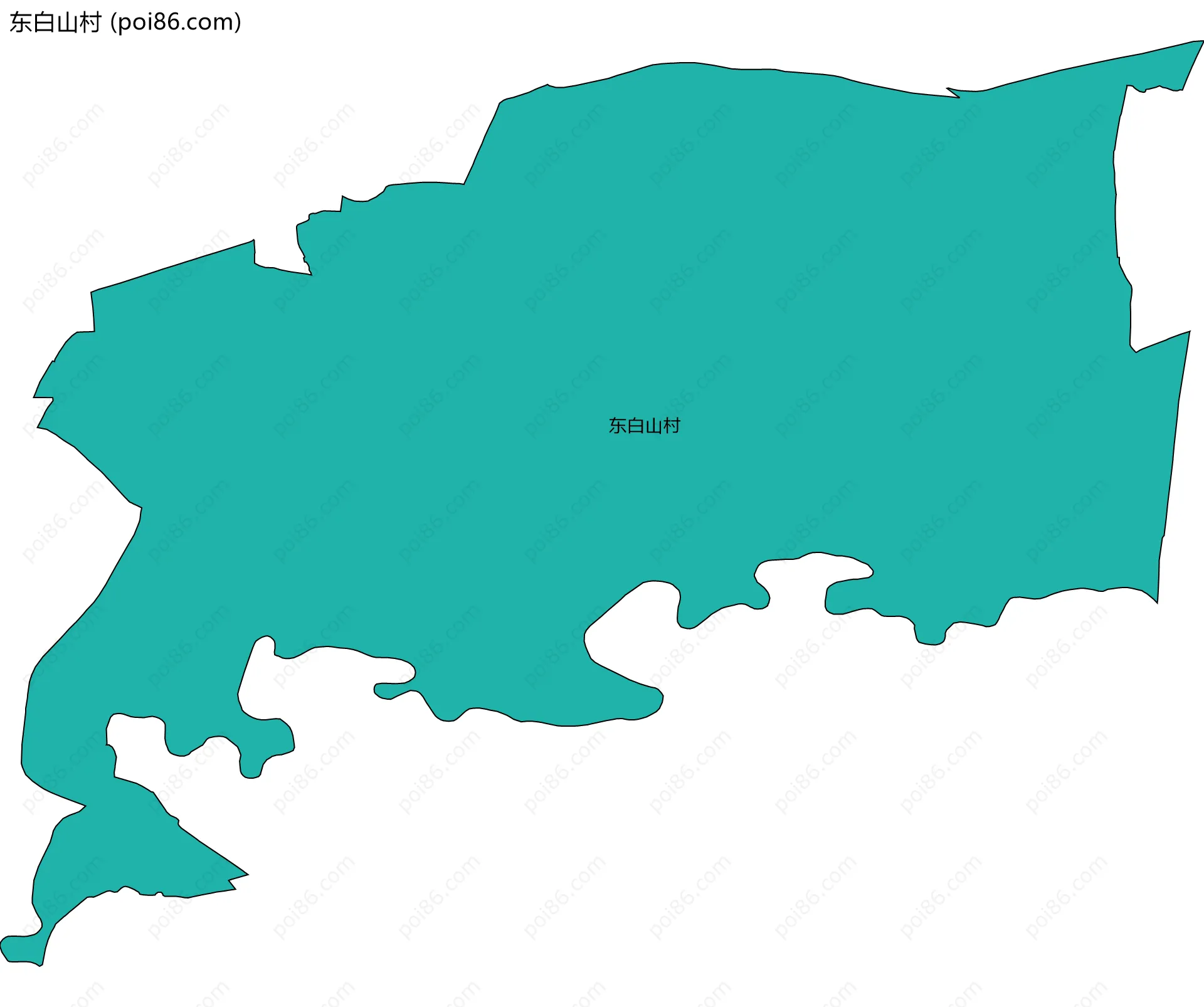 东白山村边界地图