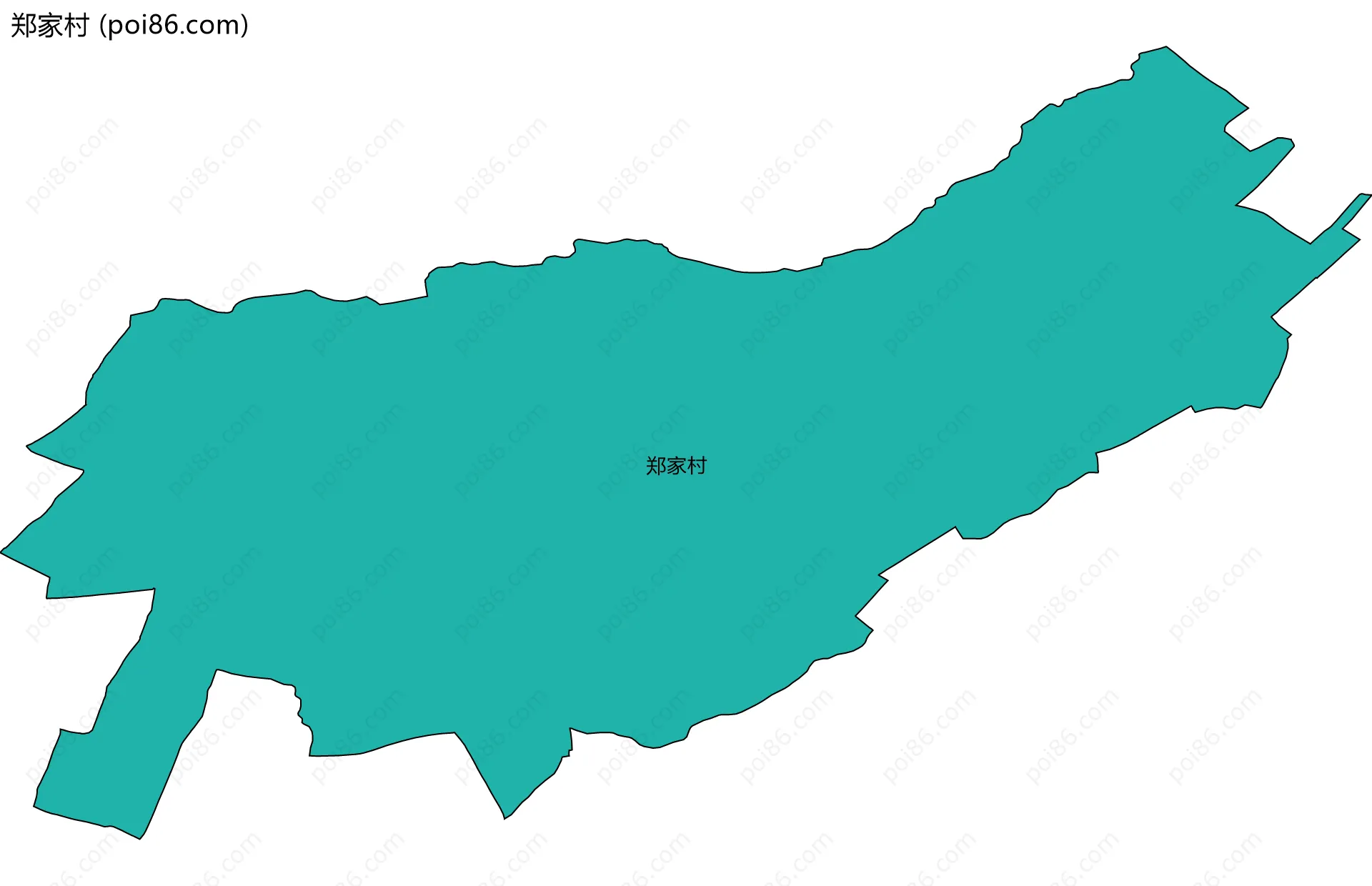 郑家村边界地图