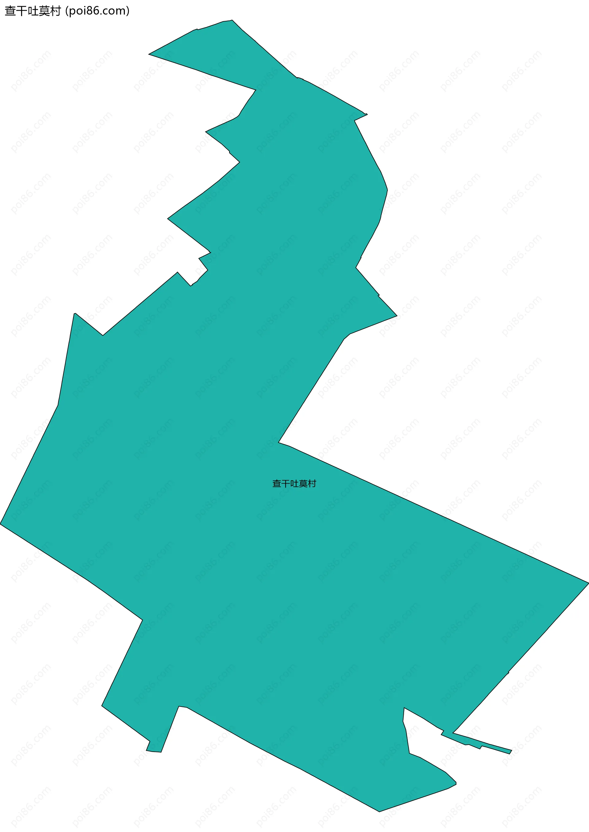 查干吐莫村边界地图