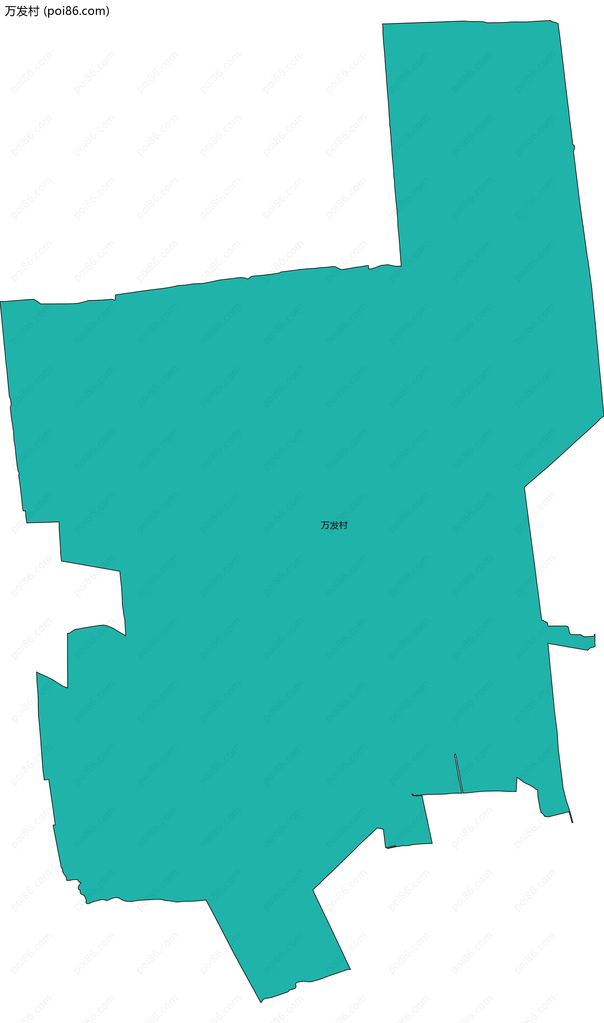 万发村边界地图
