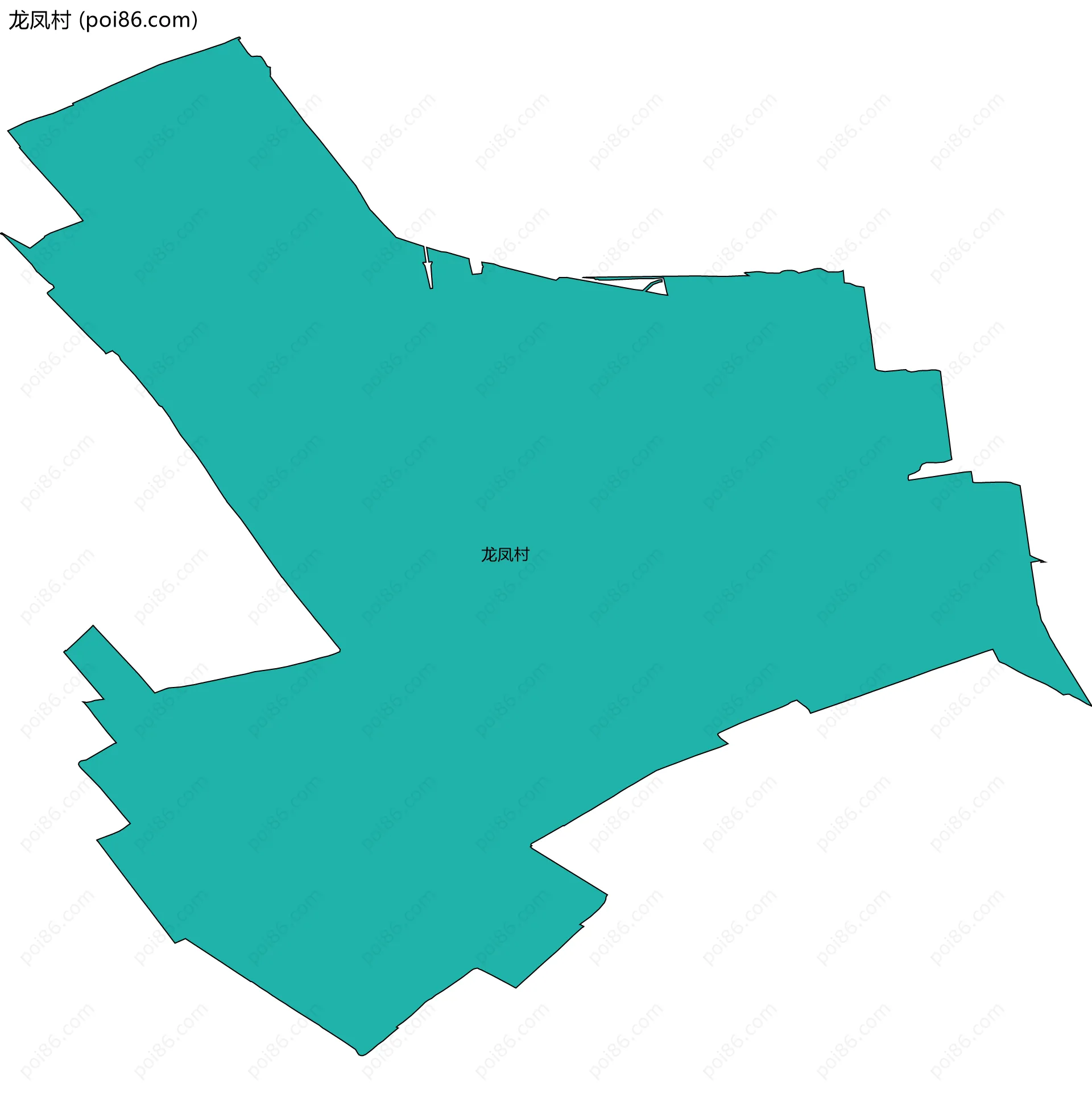 龙凤村边界地图