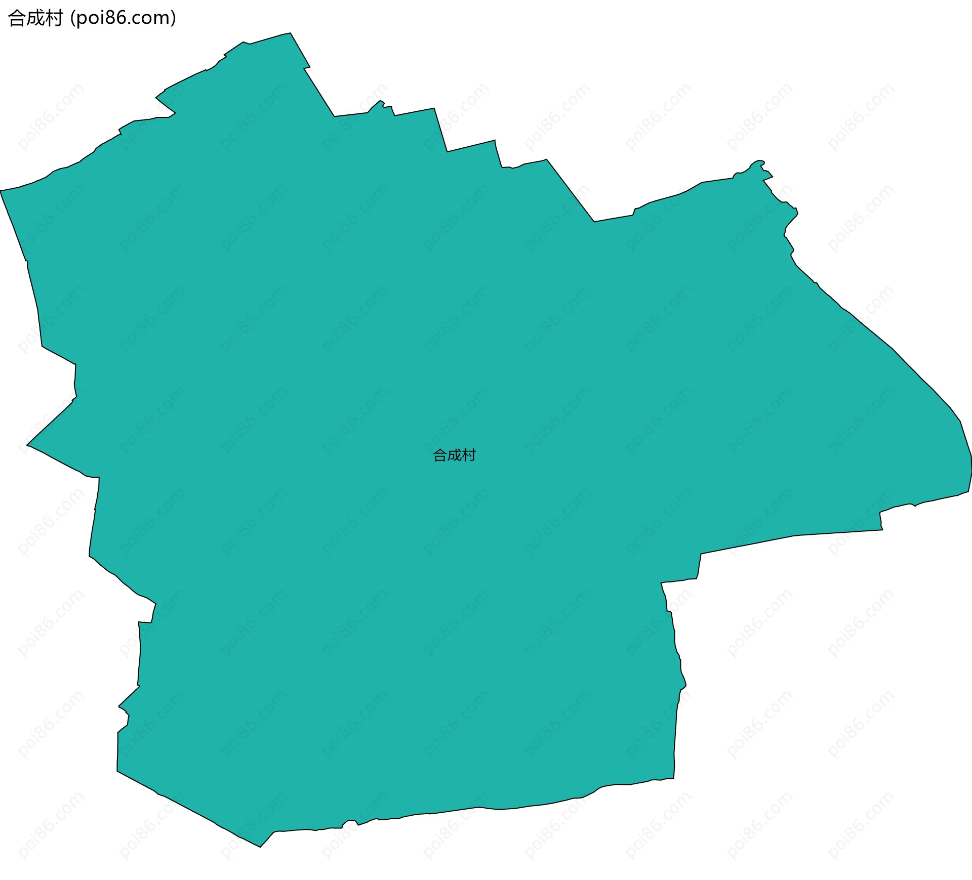 合成村边界地图