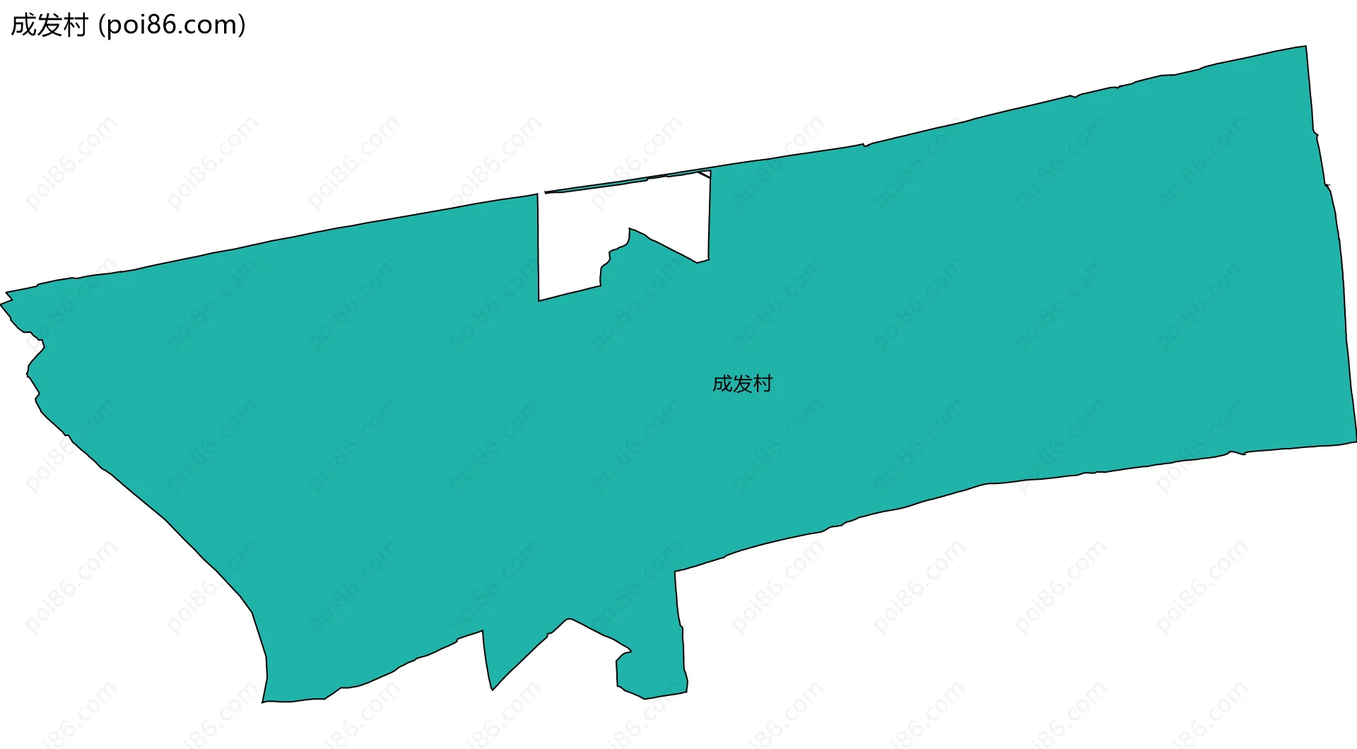 成发村边界地图