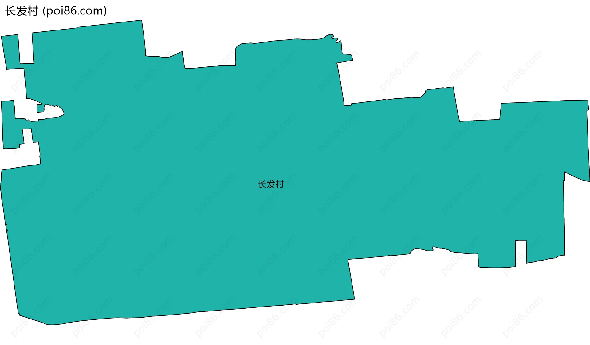 长发村边界地图