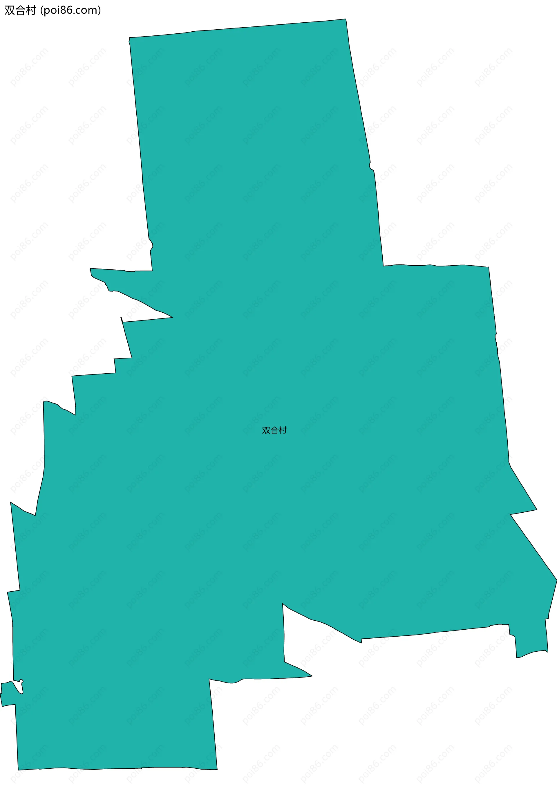 双合村边界地图