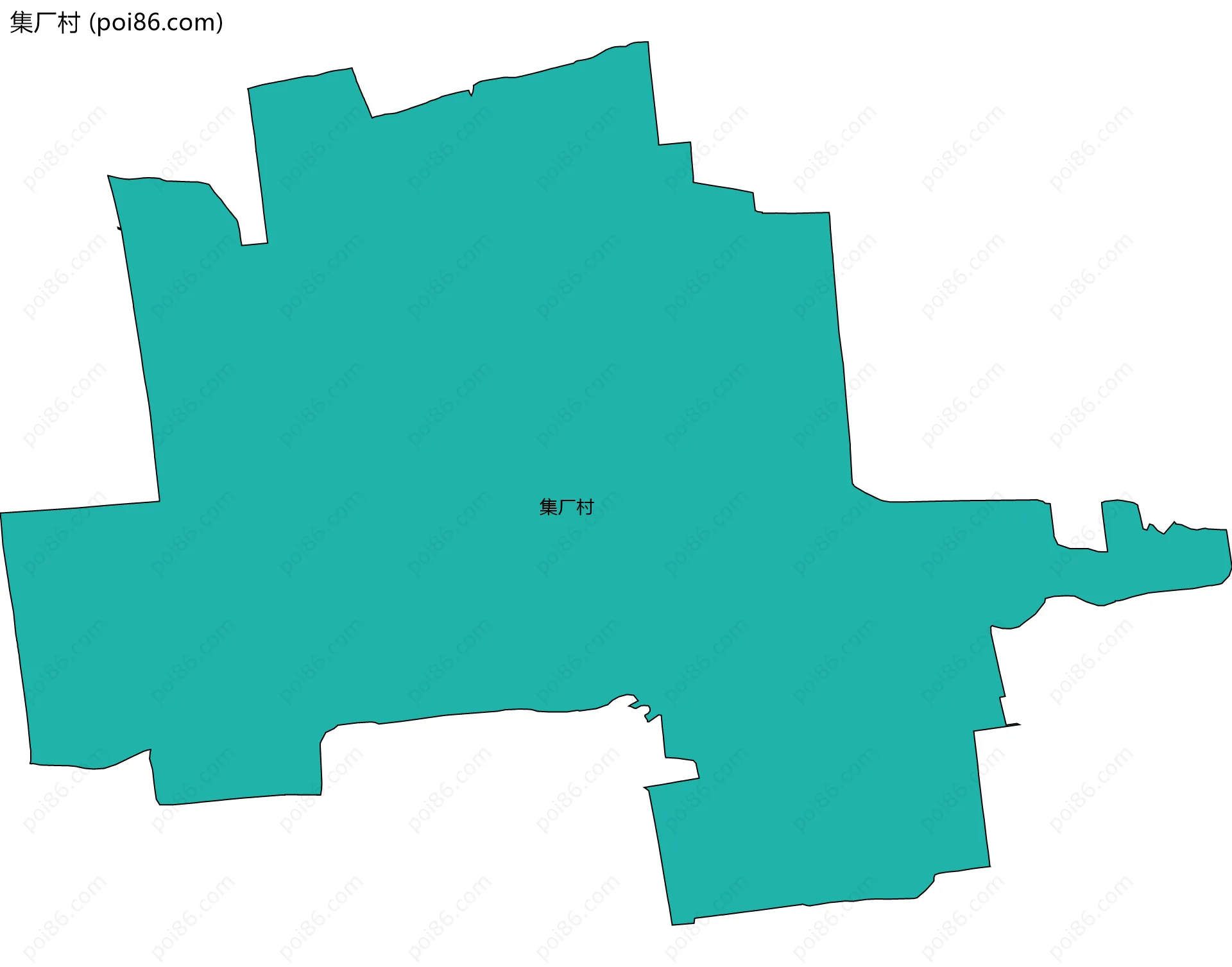 集厂村边界地图