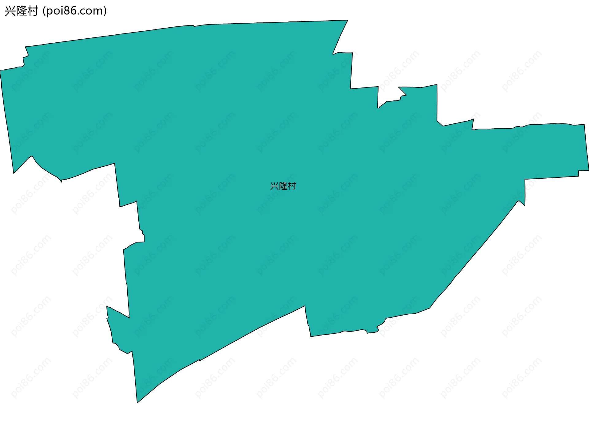 兴隆村边界地图