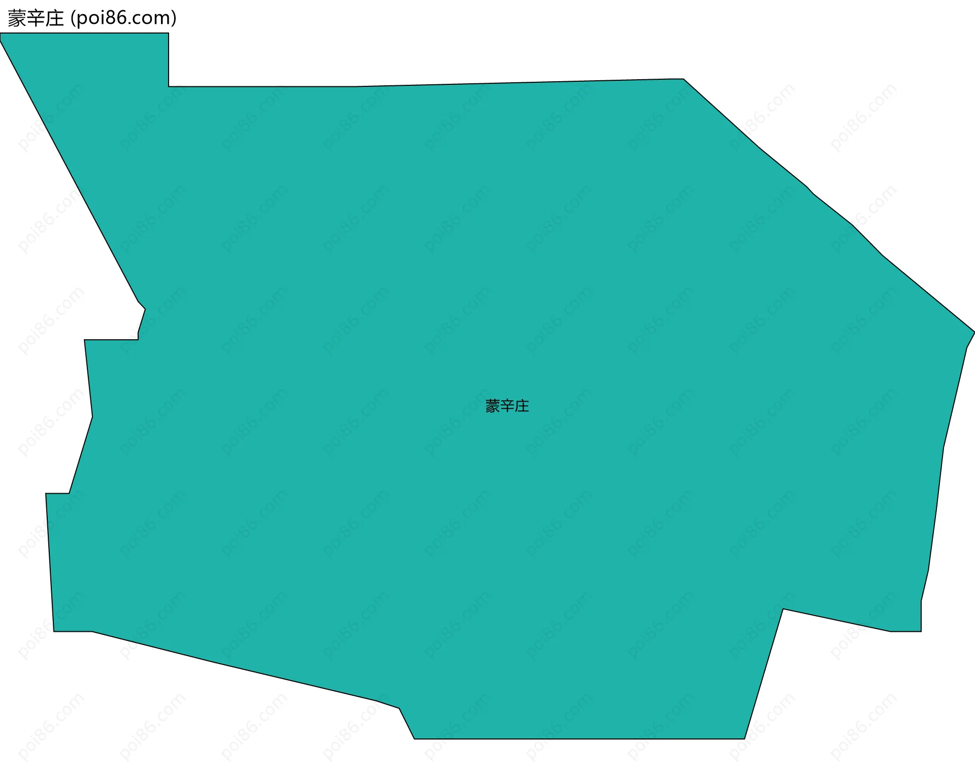 蒙辛庄边界地图