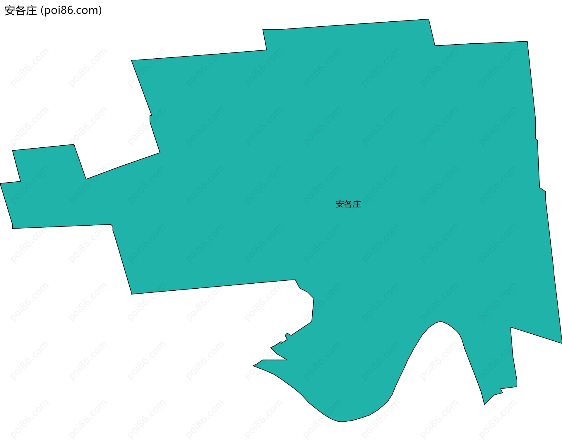 安各庄边界地图