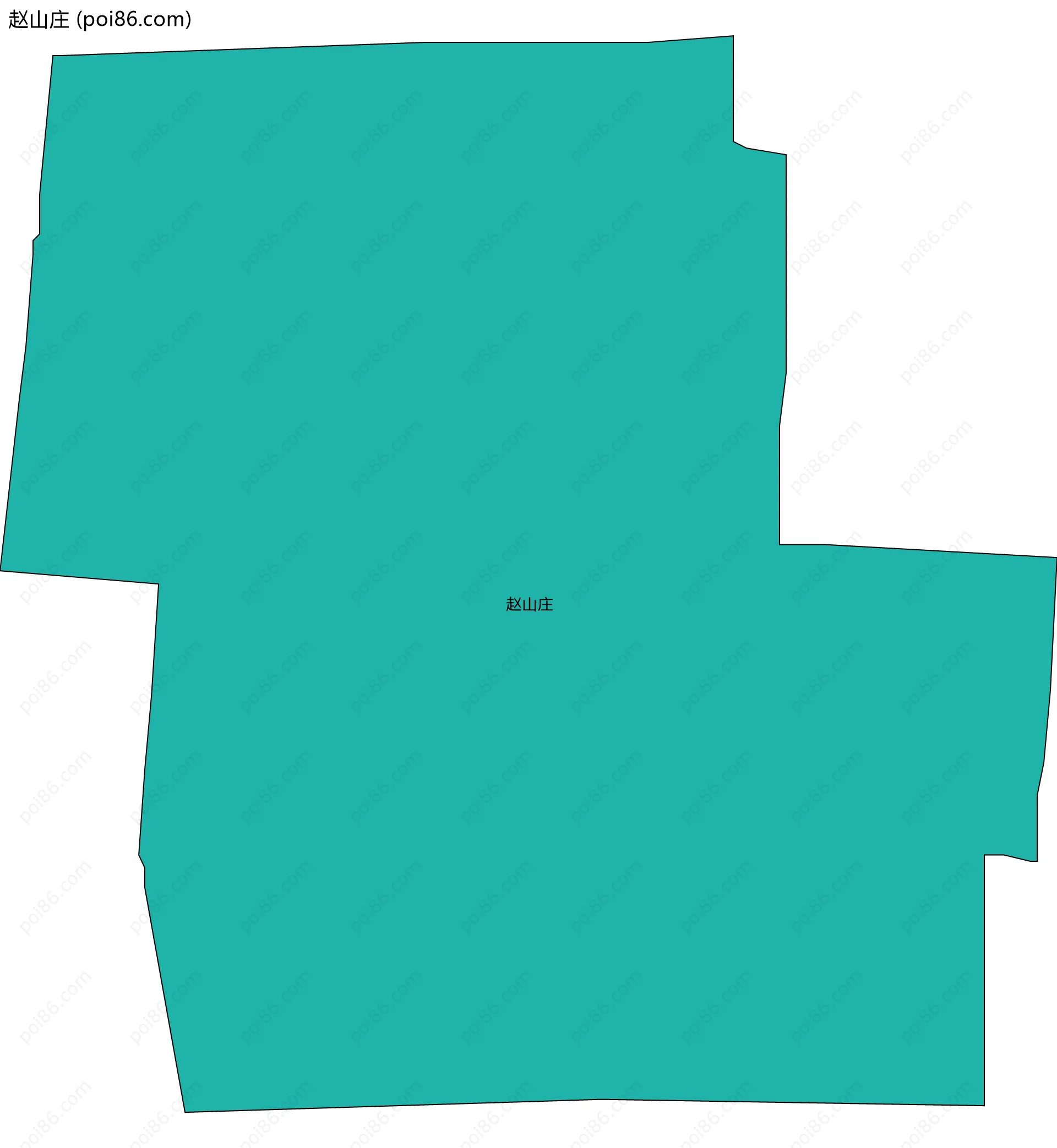 赵山庄边界地图