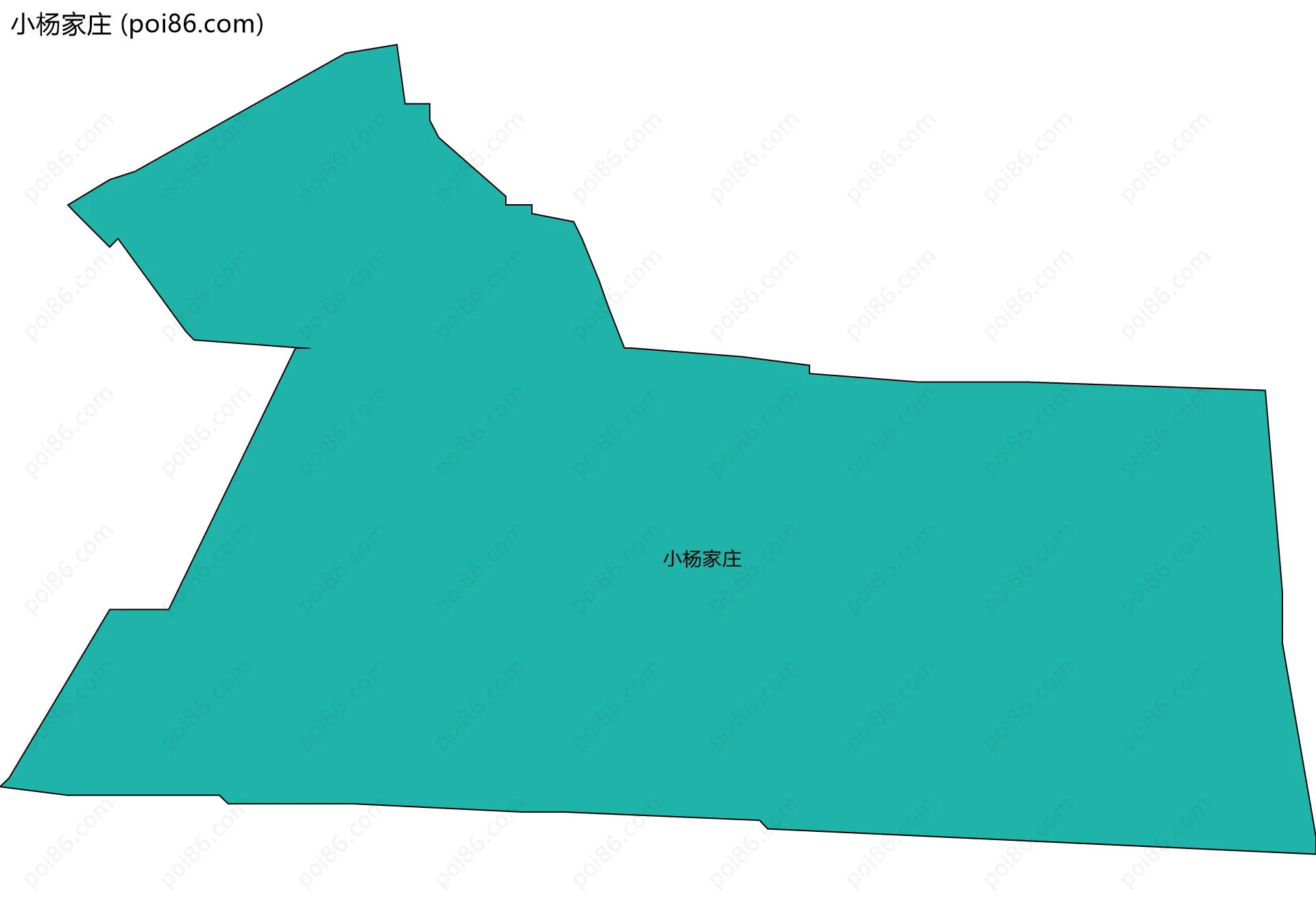 小杨家庄边界地图