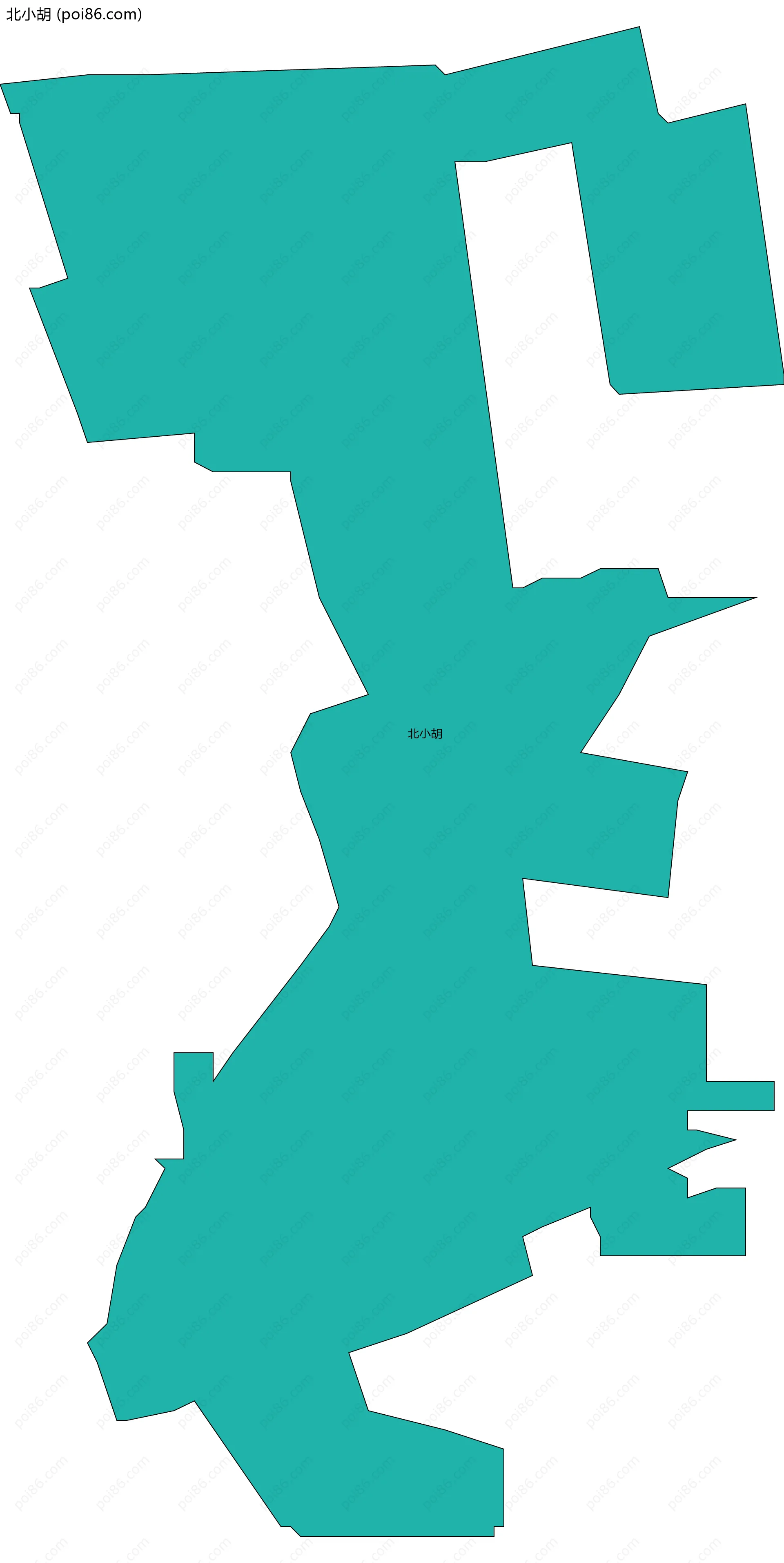 北小胡边界地图