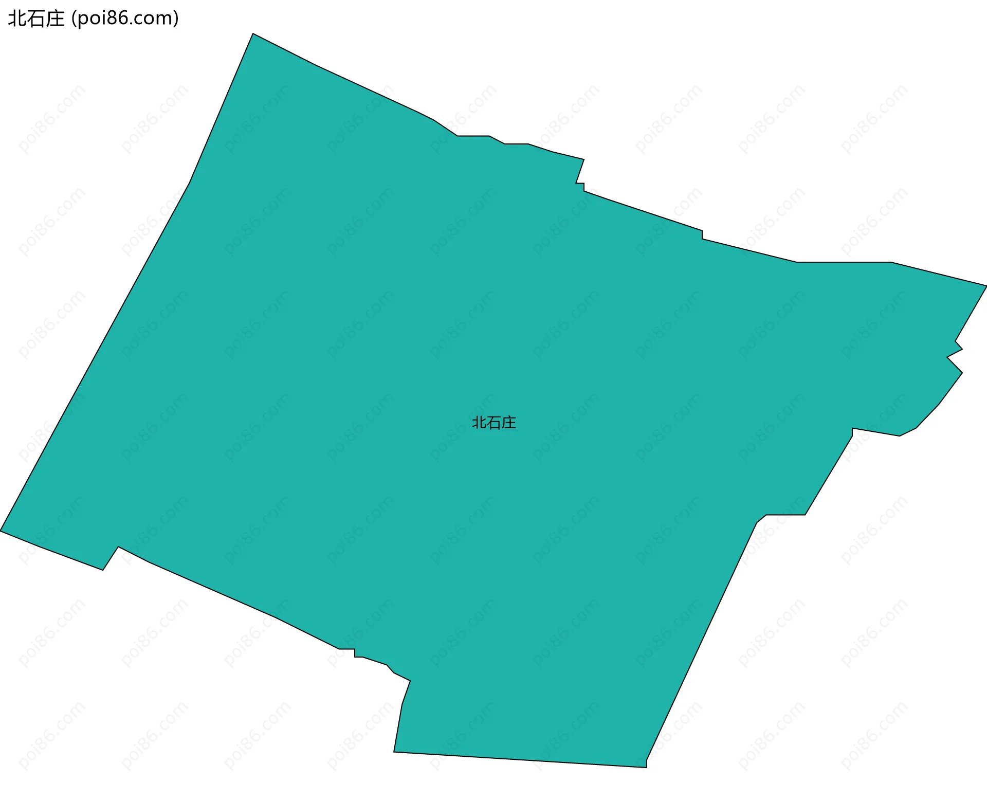 北石庄边界地图