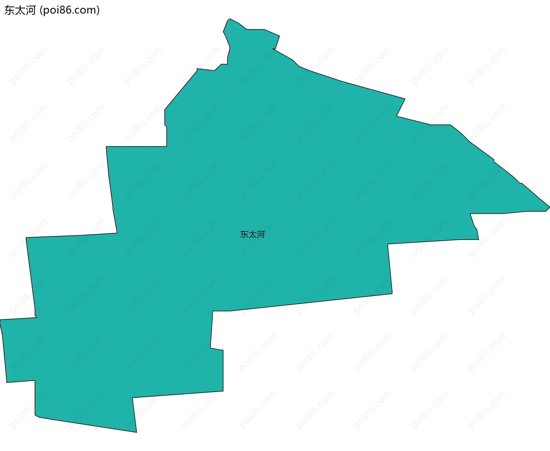 东太河边界地图