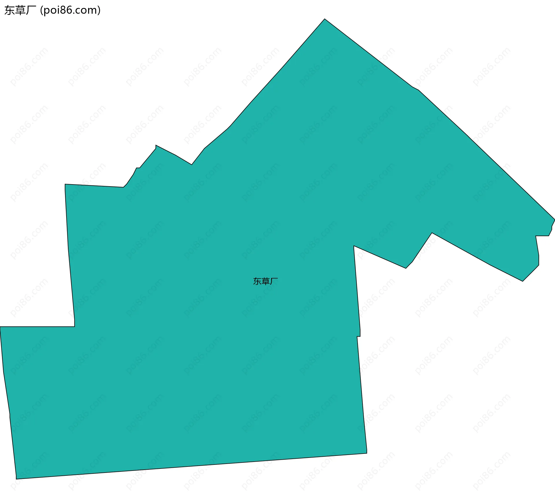 东草厂边界地图