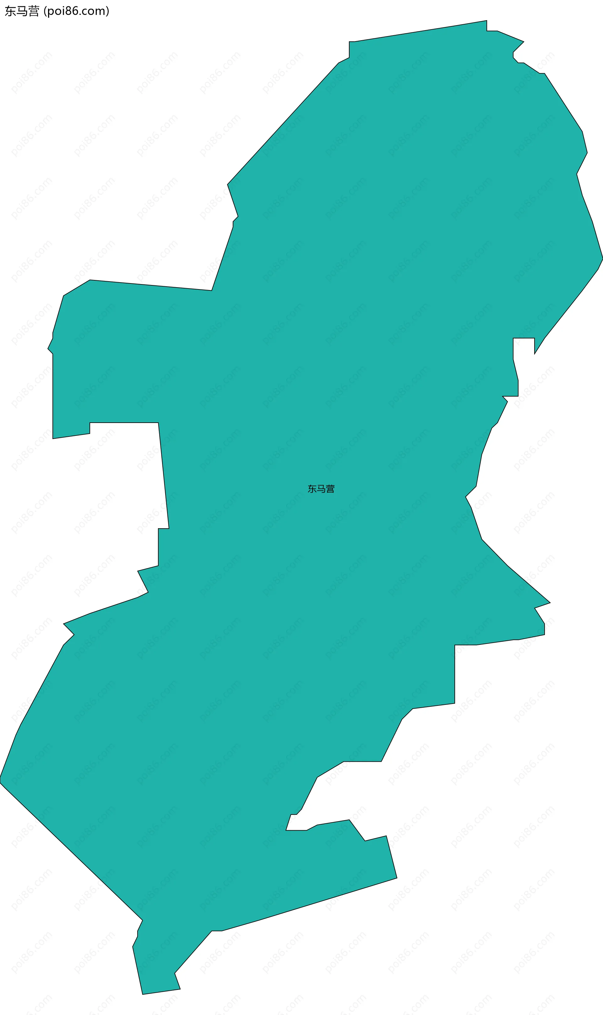 东马营边界地图