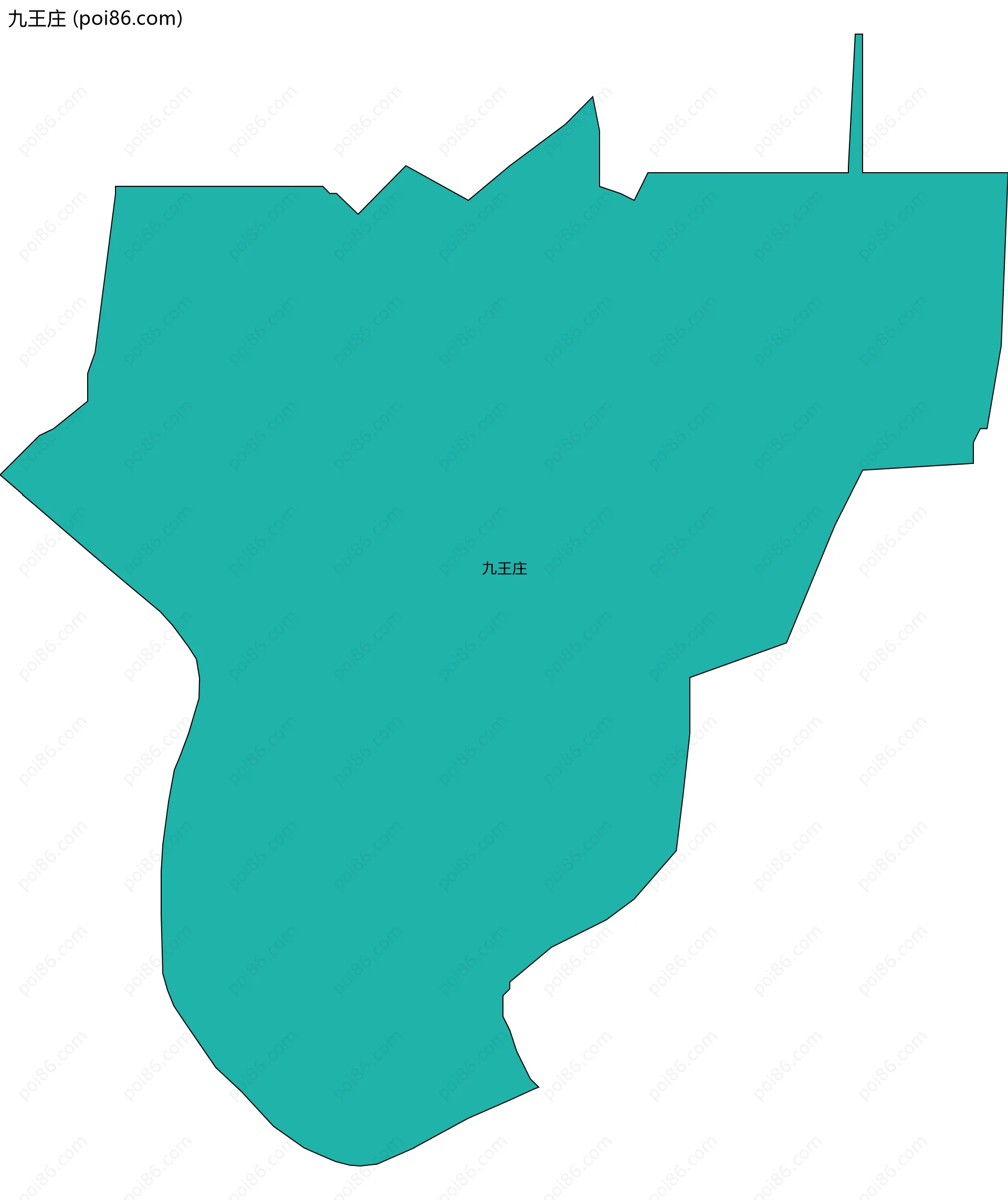 九王庄边界地图