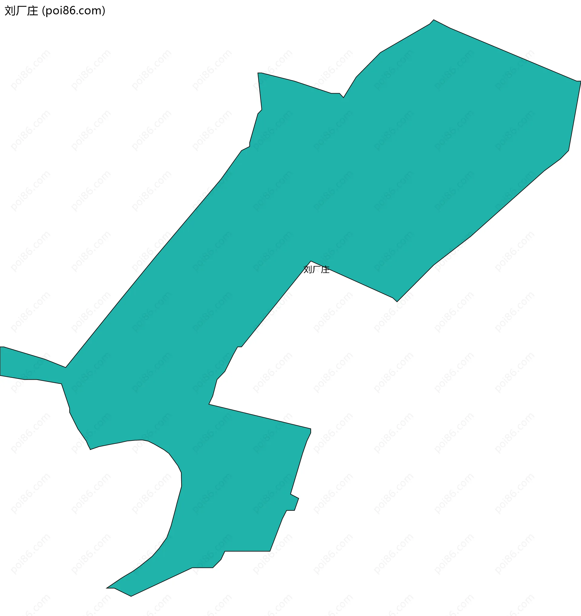 刘厂庄边界地图