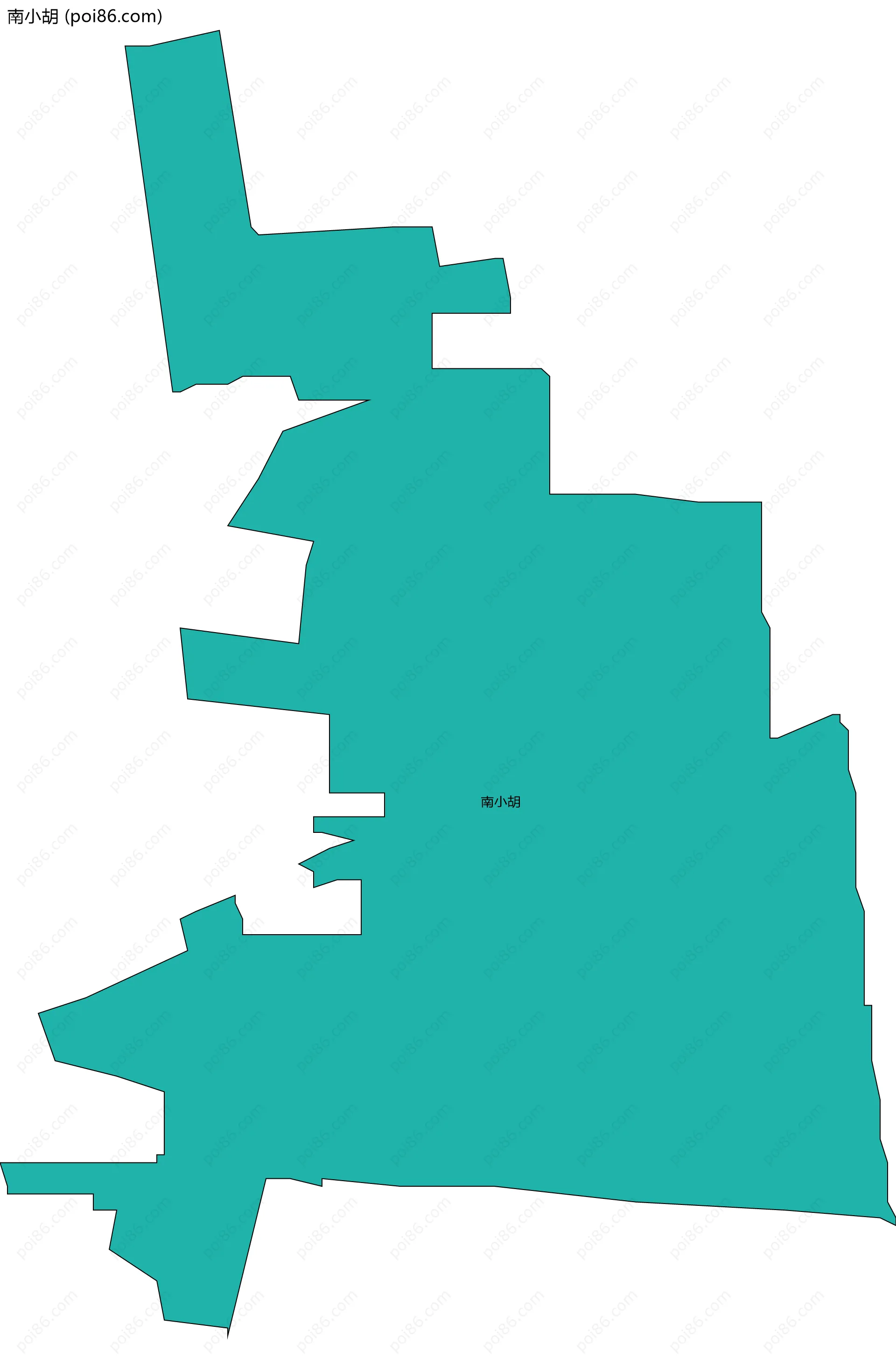 南小胡边界地图