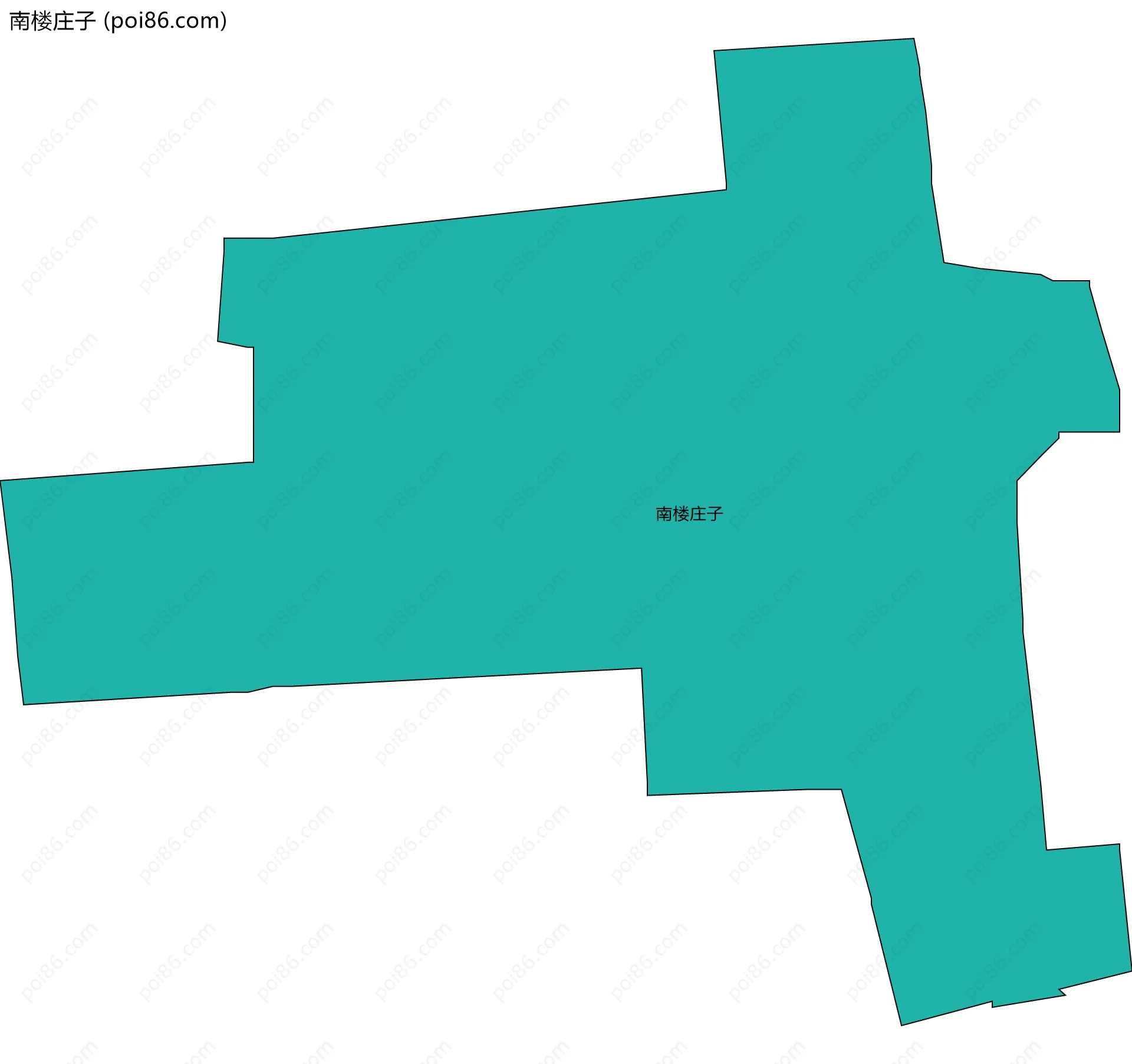 南楼庄子边界地图