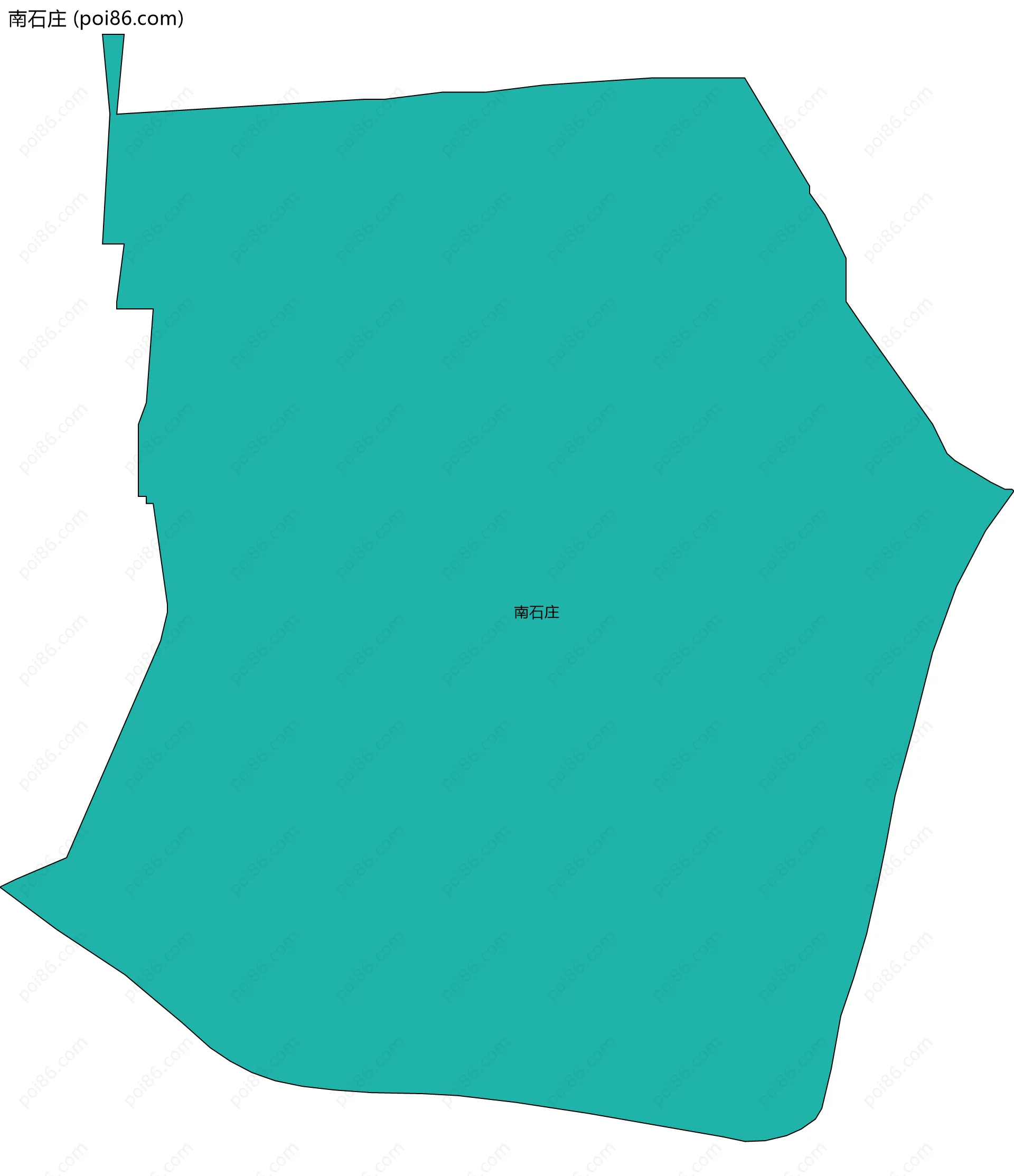 南石庄边界地图