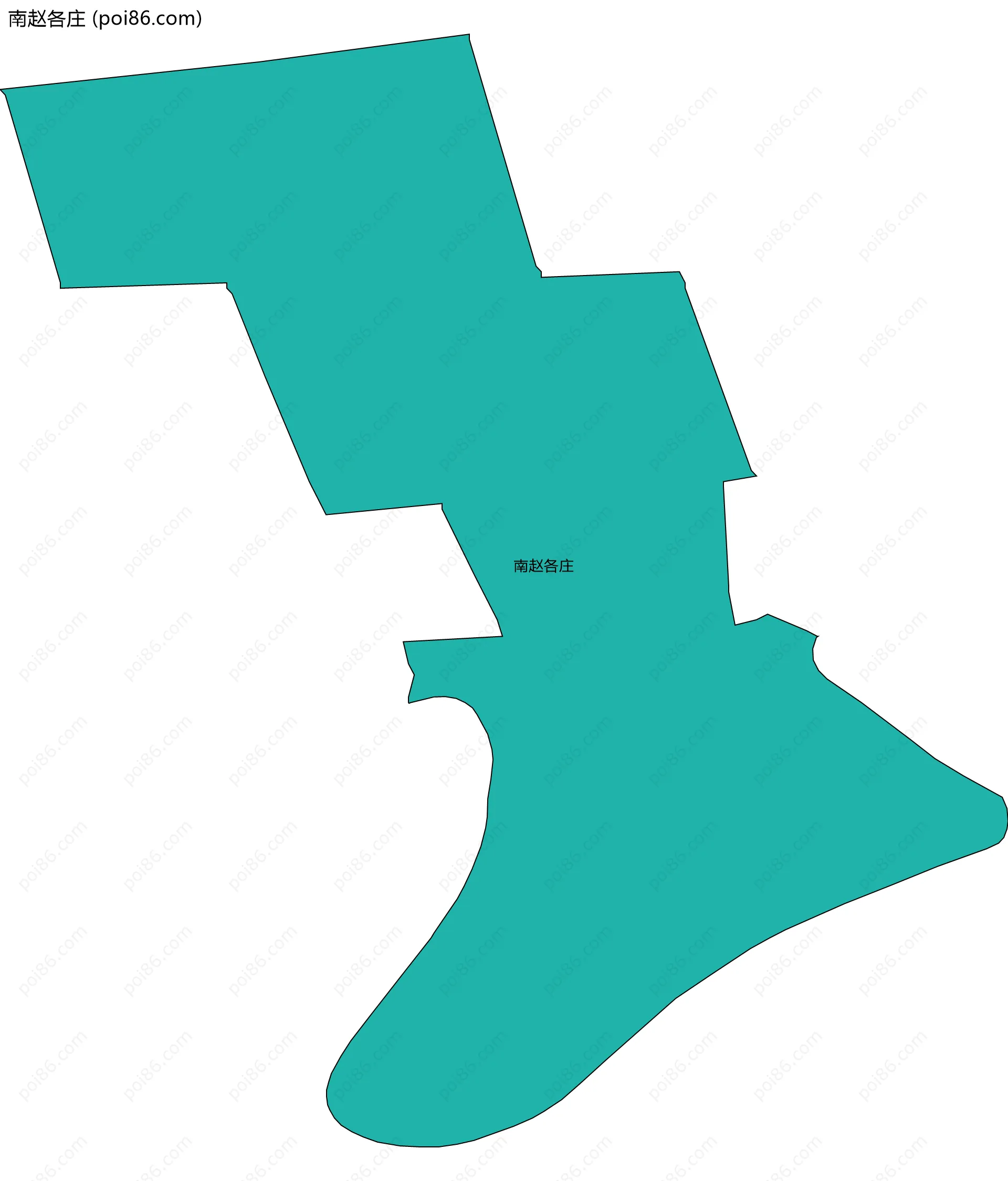 南赵各庄边界地图