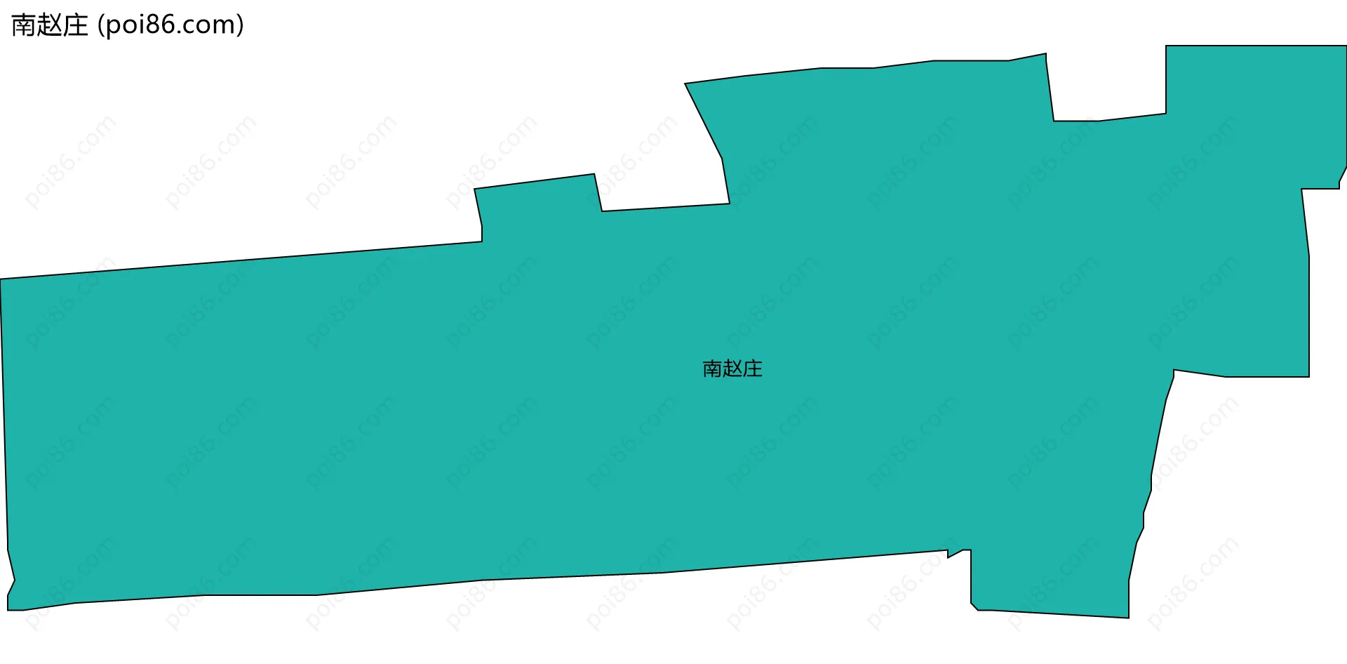 南赵庄边界地图