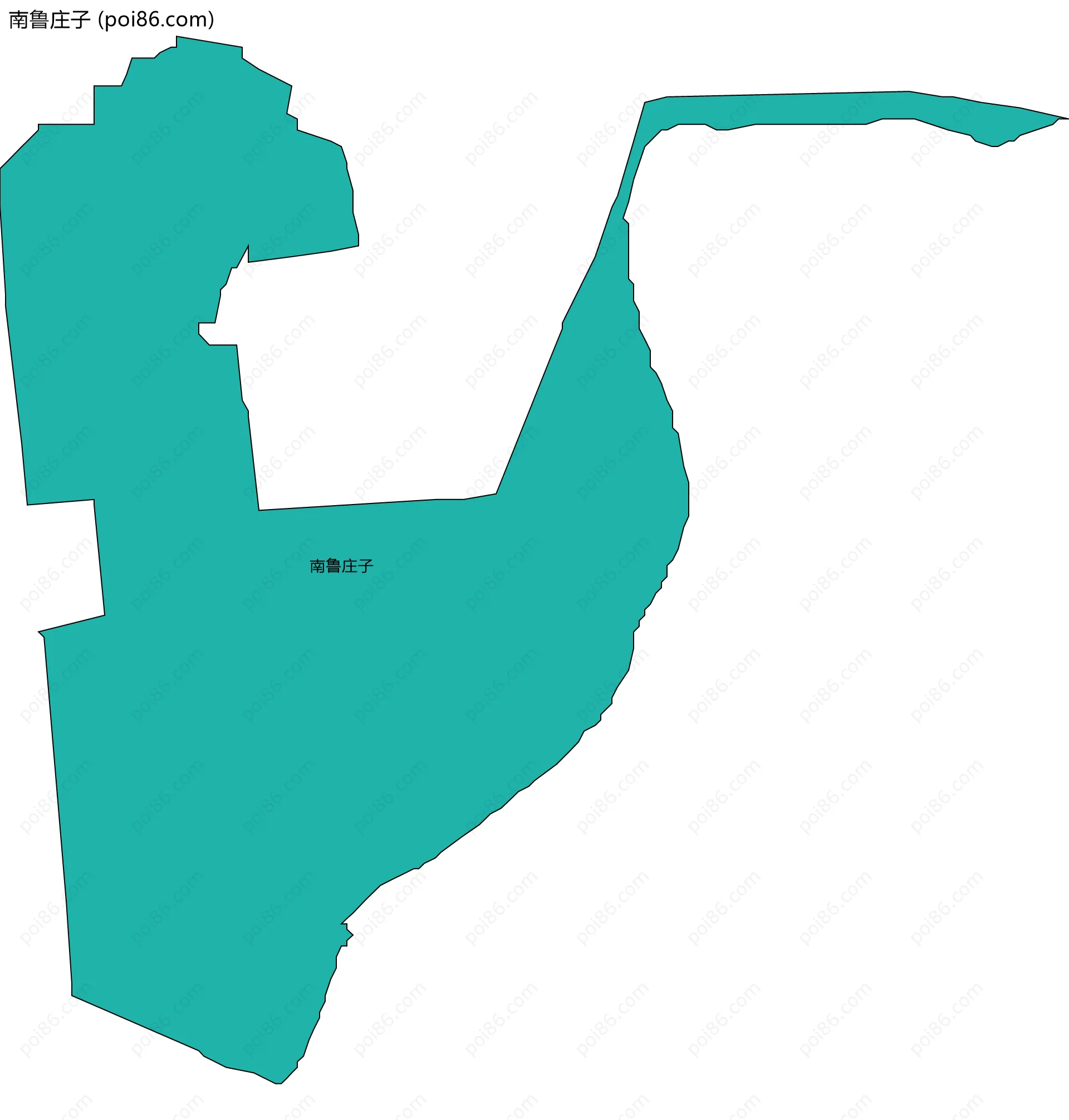 南鲁庄子边界地图