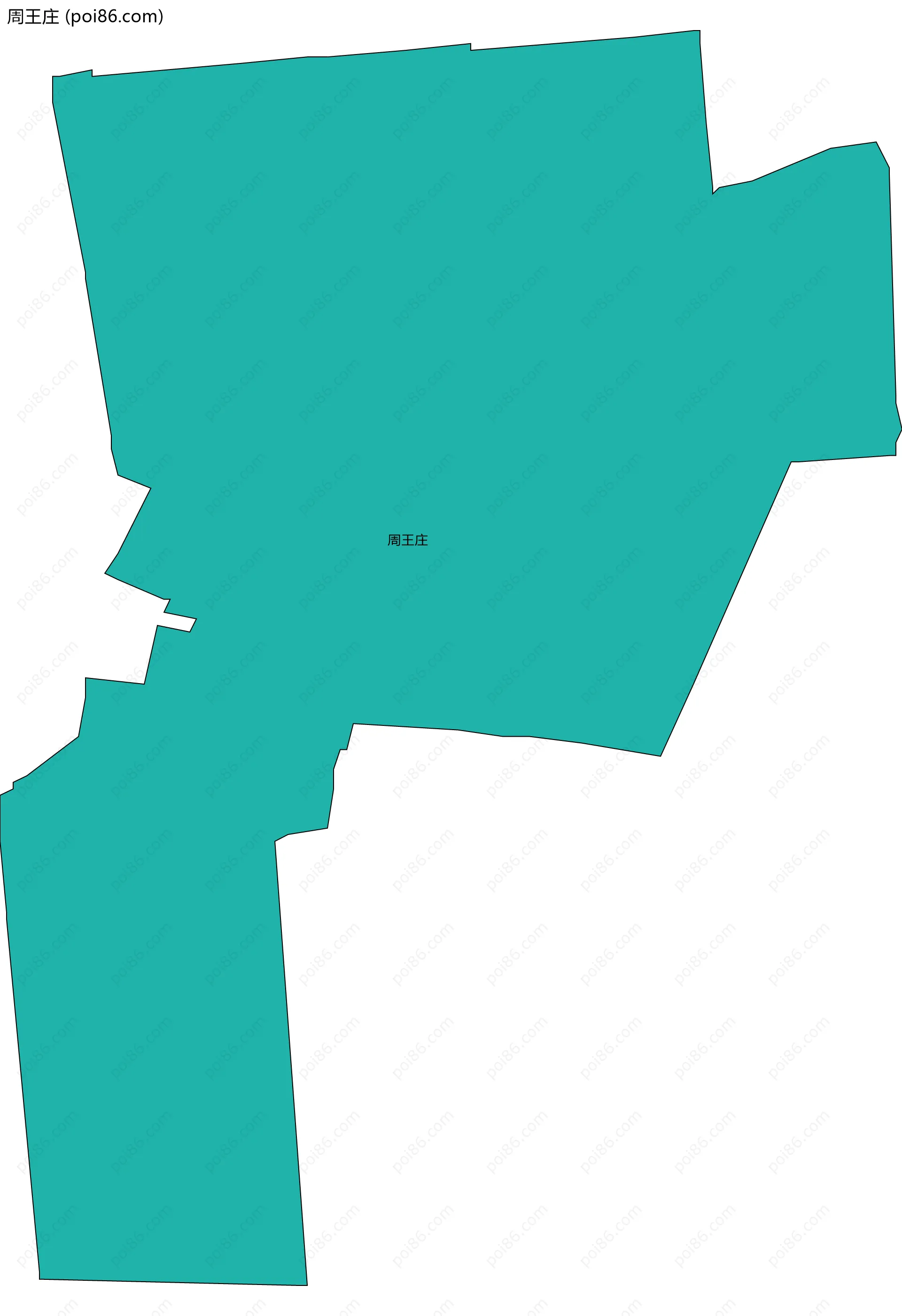 周王庄边界地图