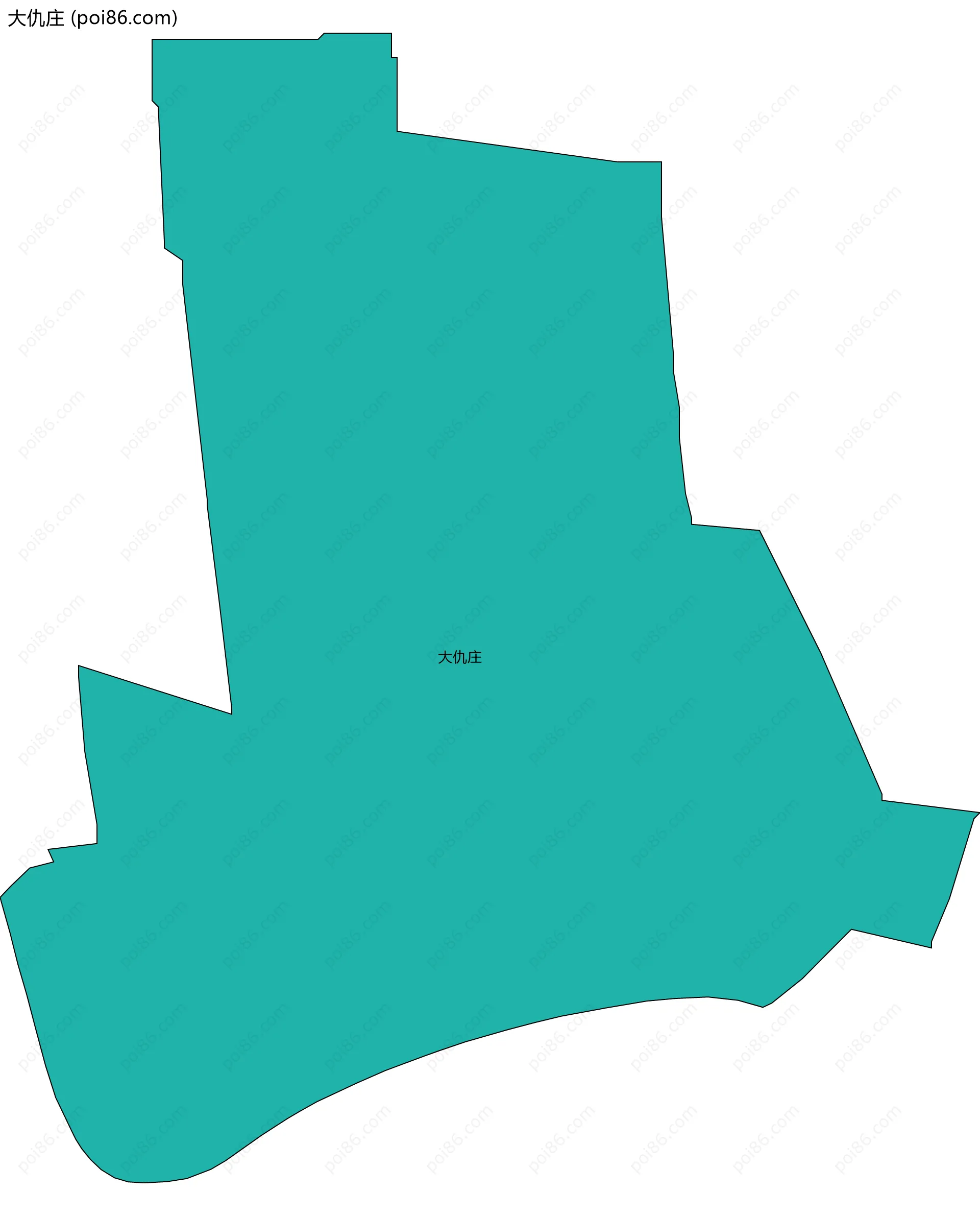 大仇庄边界地图