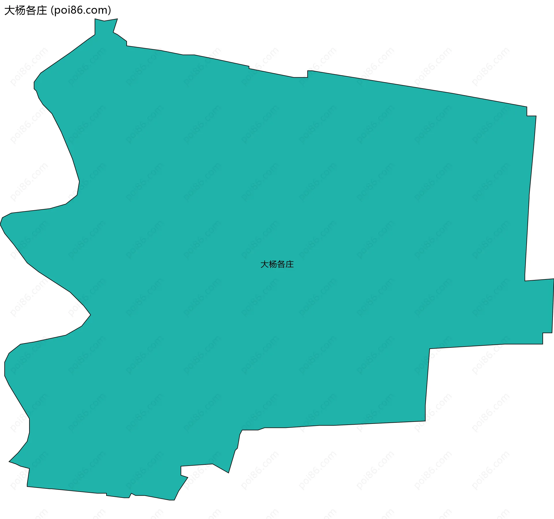 大杨各庄边界地图