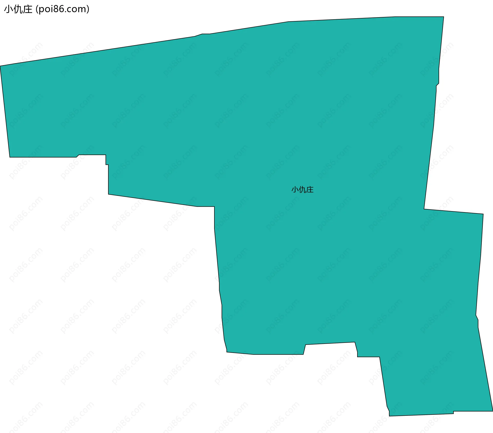 小仇庄边界地图