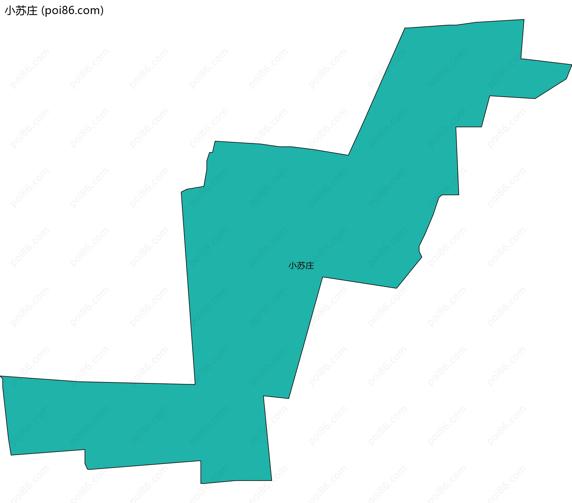 小苏庄边界地图