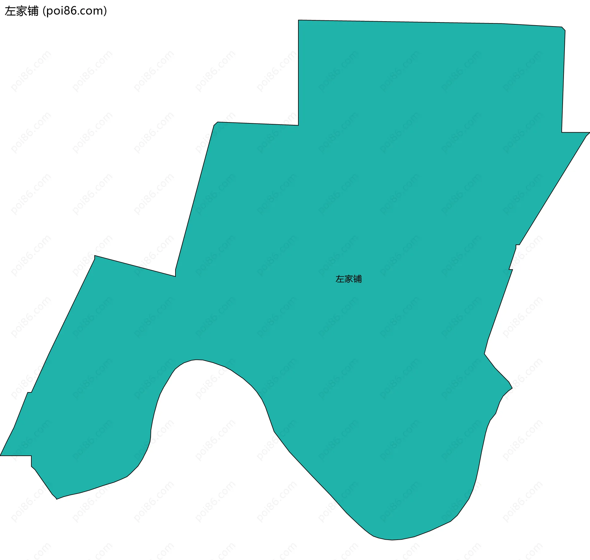 左家铺边界地图